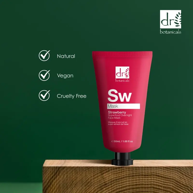 Strawberry Overnight Face Mask 50ml - Image 4