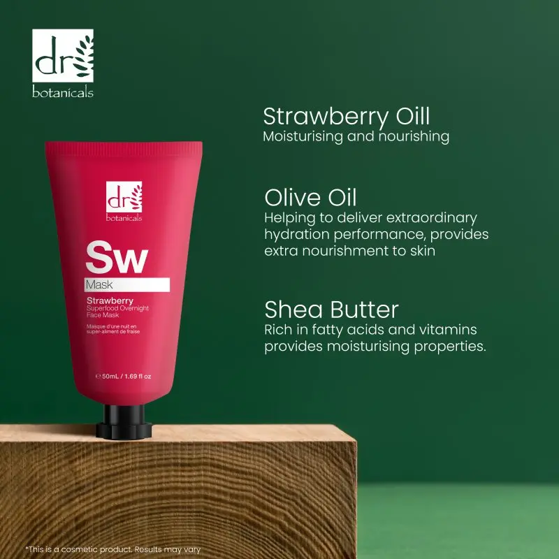 Strawberry Overnight Face Mask 50ml - Image 6