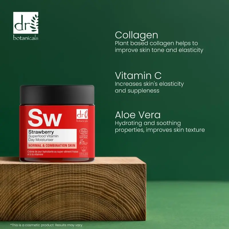 Strawberry Superfood Vitamin C Day Moisturiser 60ml - Image 6