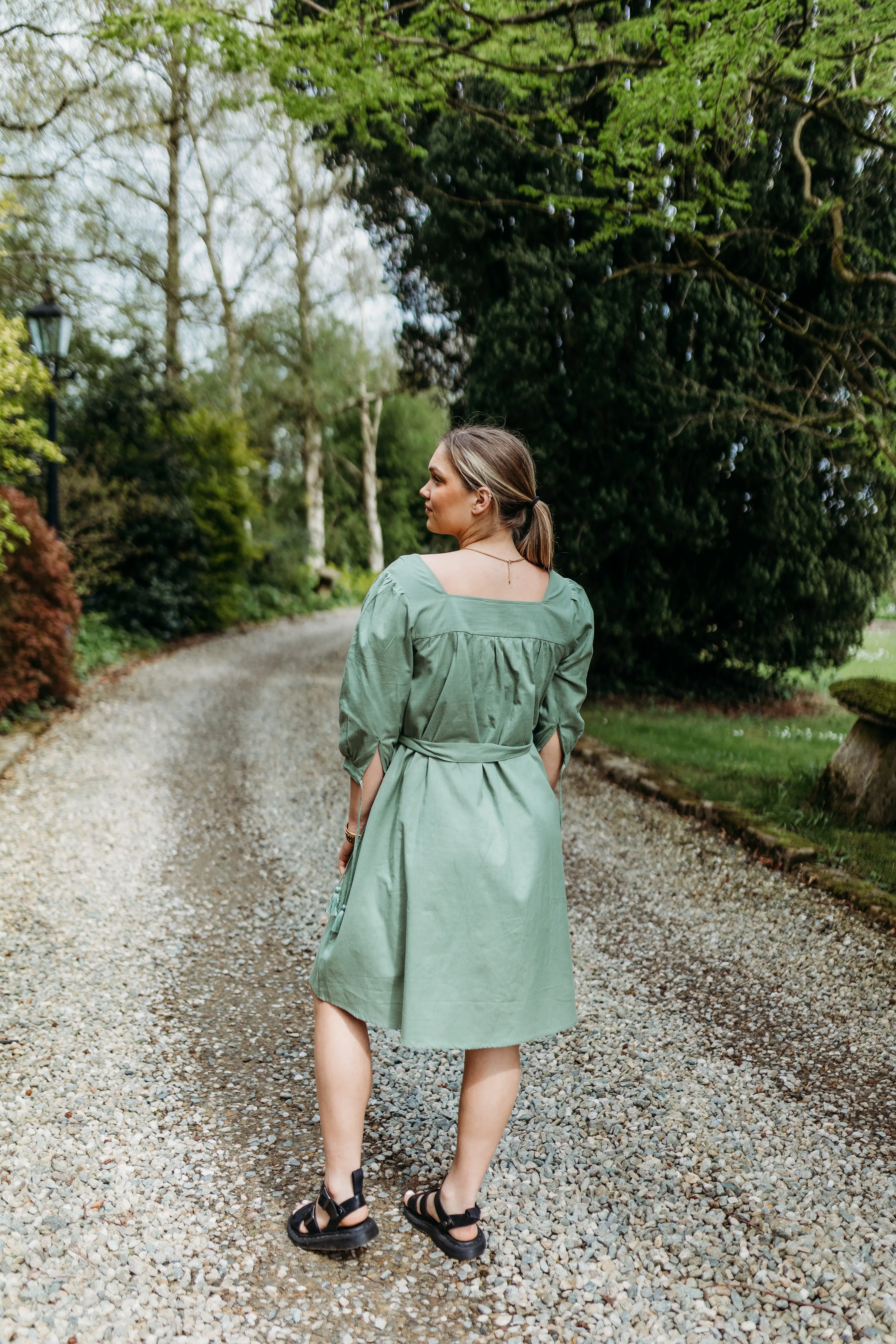 Suchi Square Neck Shirt Dress - Image 2
