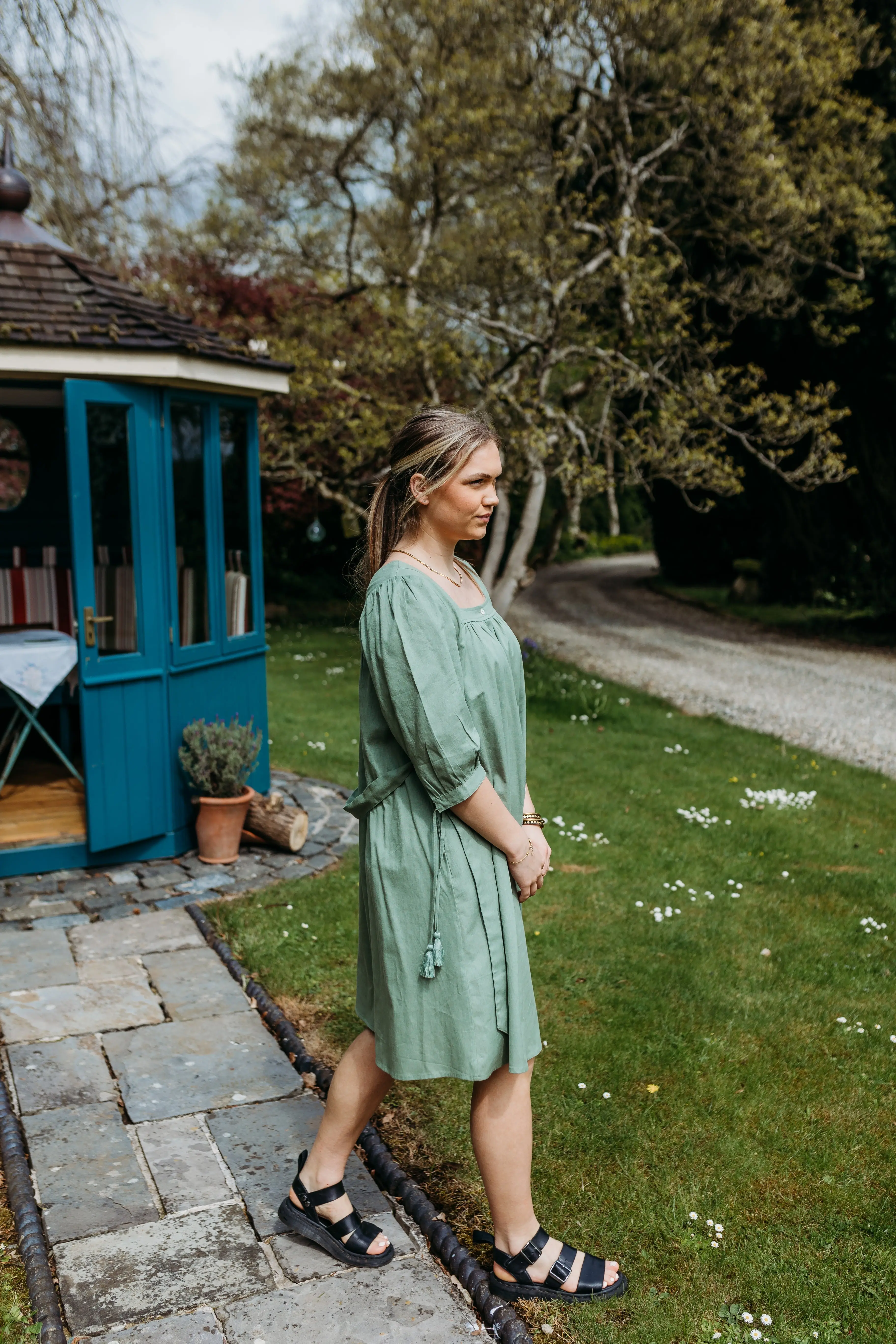 Suchi Square Neck Shirt Dress - Image 4