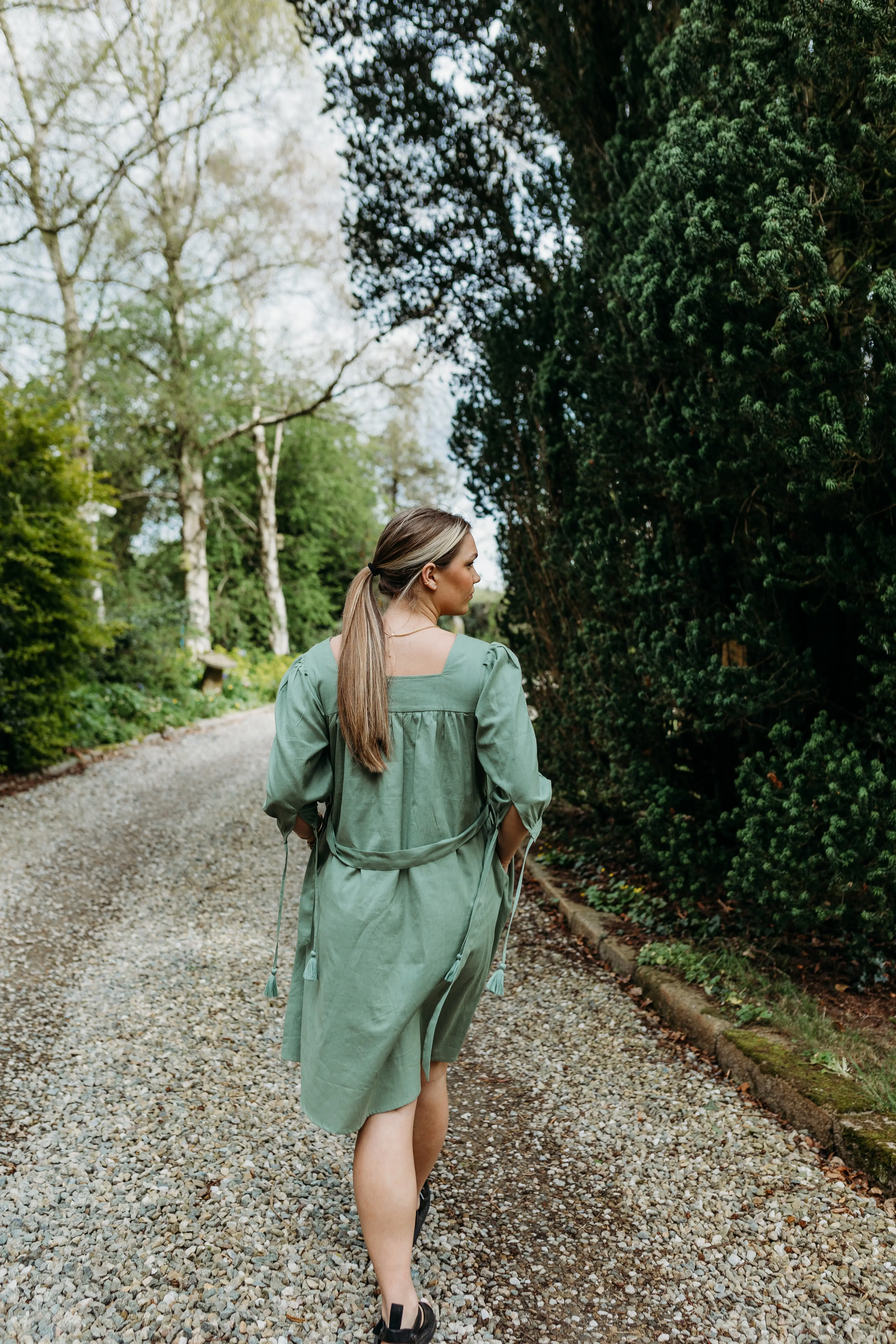 Suchi Square Neck Shirt Dress - Image 8