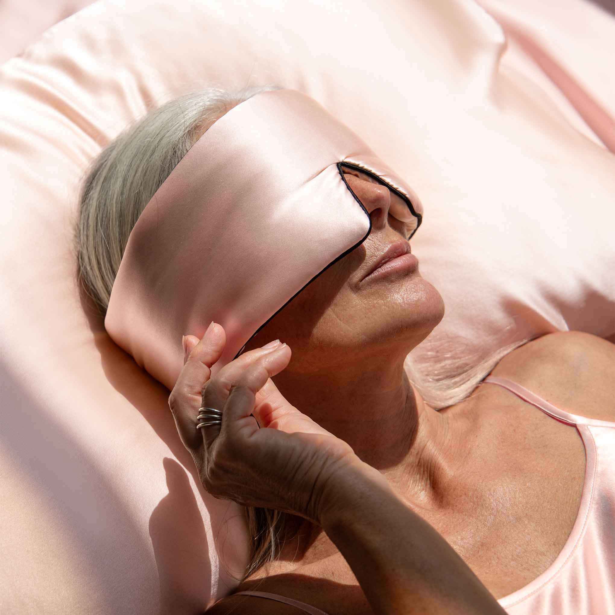 Sunset Pink Silk Pillowcase - Image 3