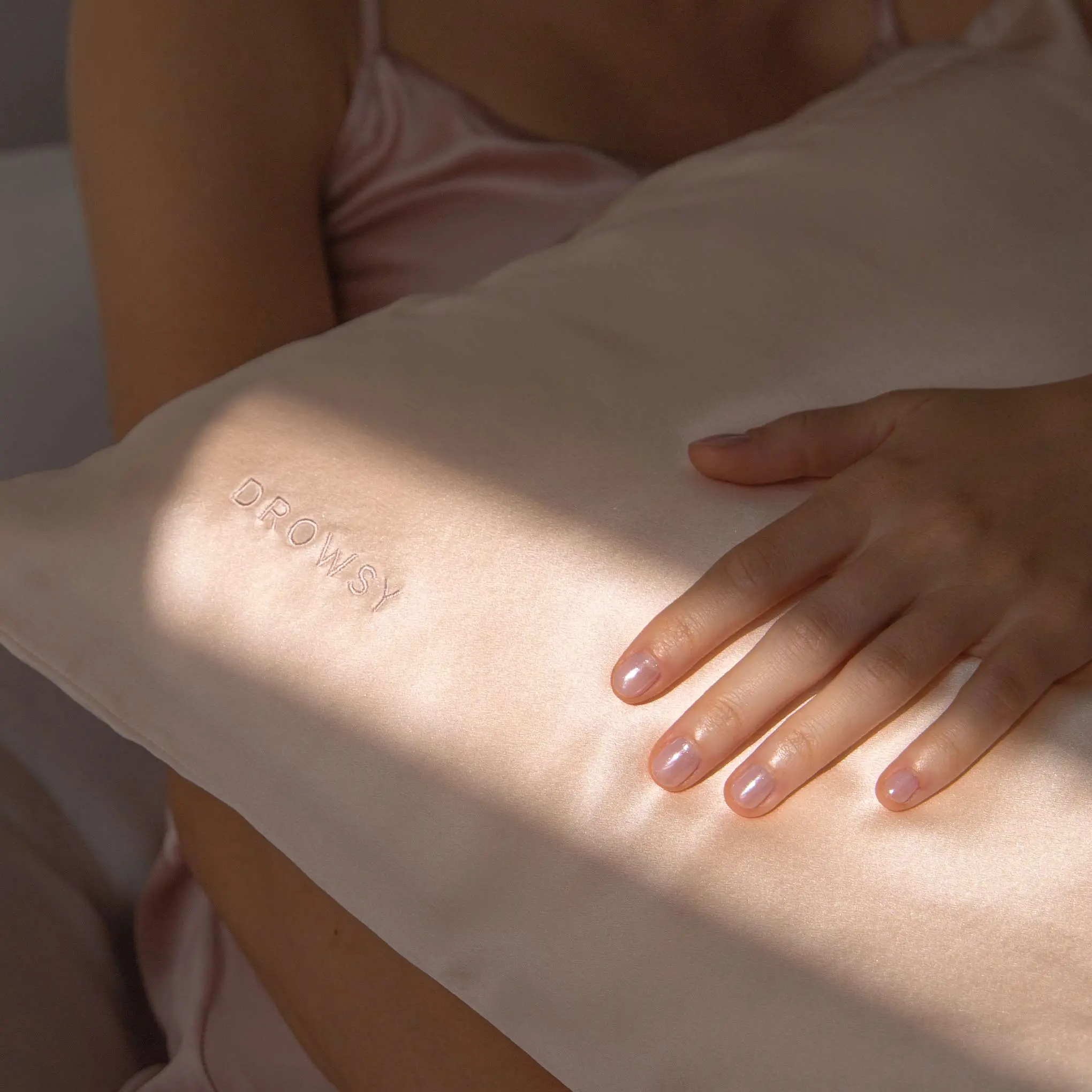 Sunset Pink Silk Pillowcase - Image 5