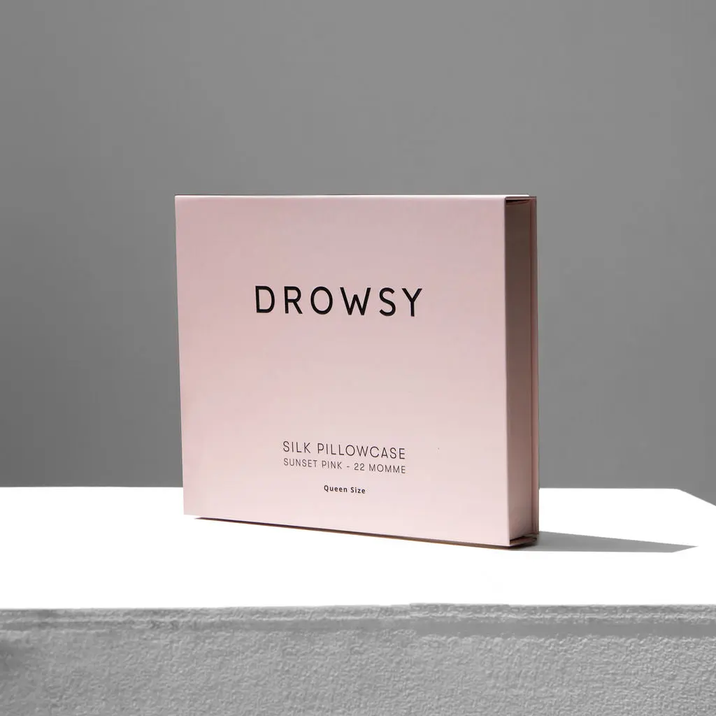 Sunset Pink Silk Pillowcase - Image 6
