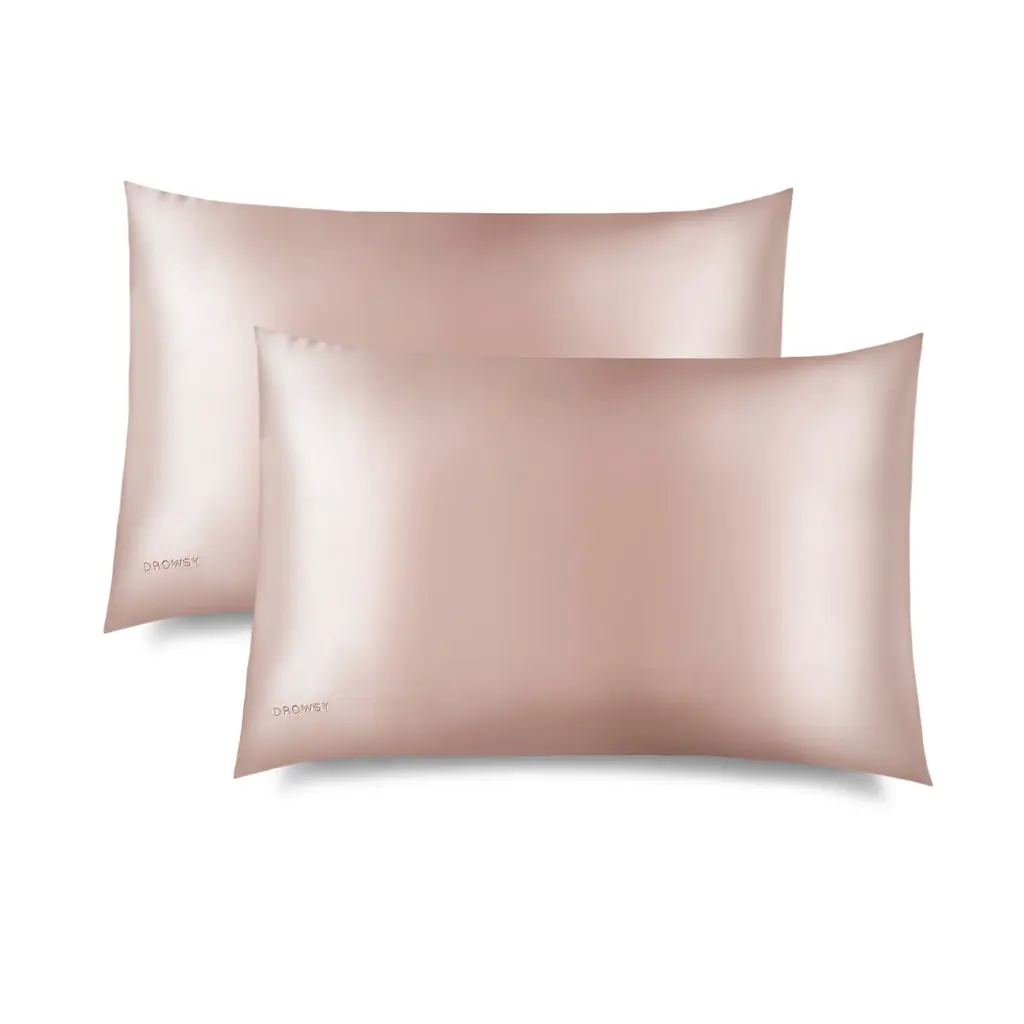 Sunset Pink Silk Pillowcase - Image 8