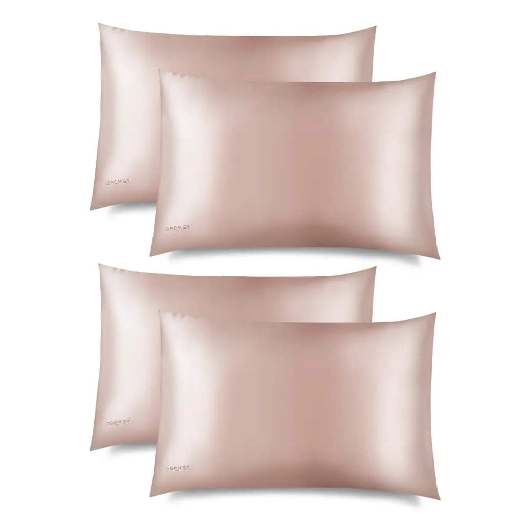 Sunset Pink Silk Pillowcase - Image 9