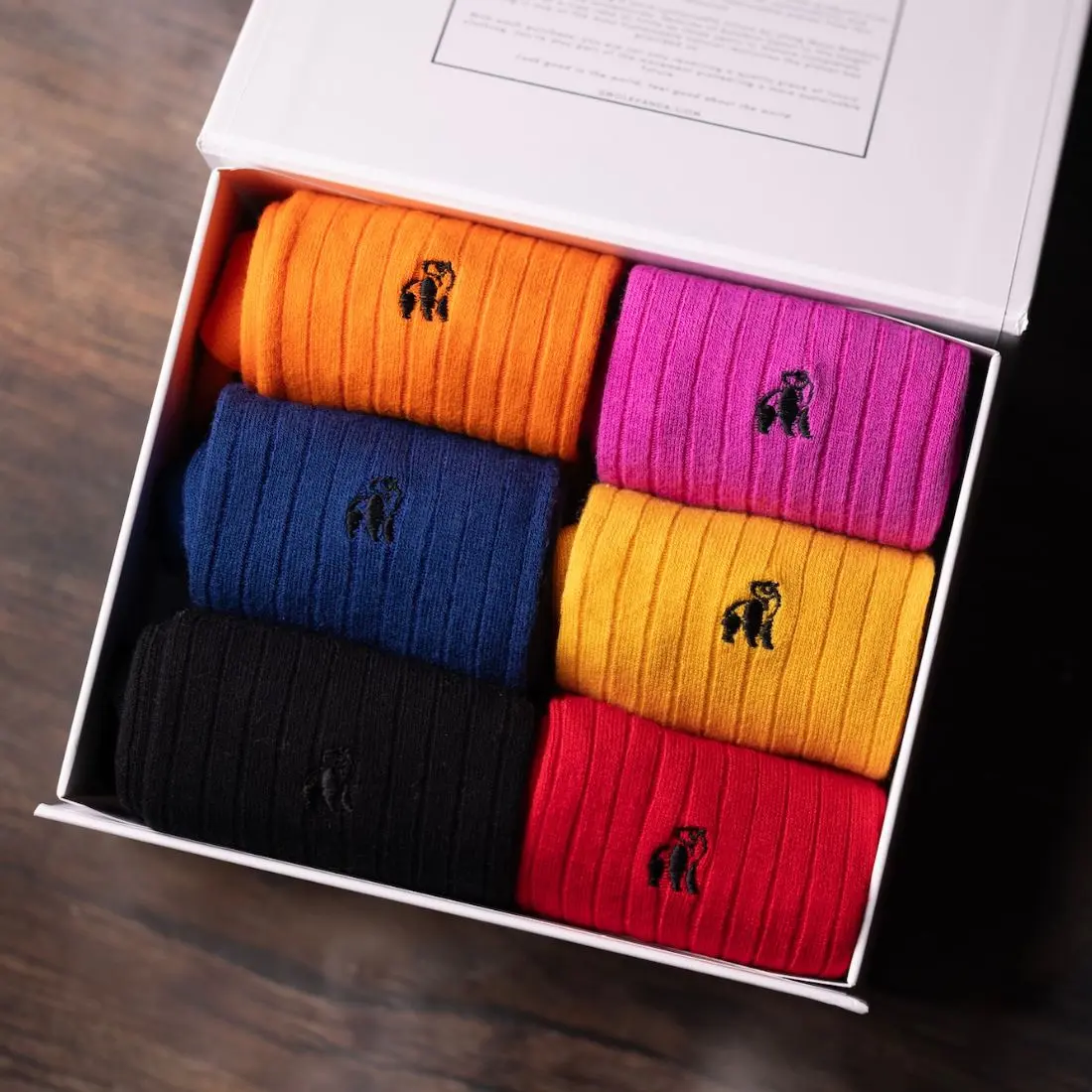 Superior Style Sock Box - 6 Pairs of Bamboo Socks (His) - Image 12