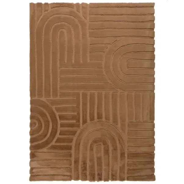 Supersoft Lush Geometric Faux Fur Arch Rug - Image 10