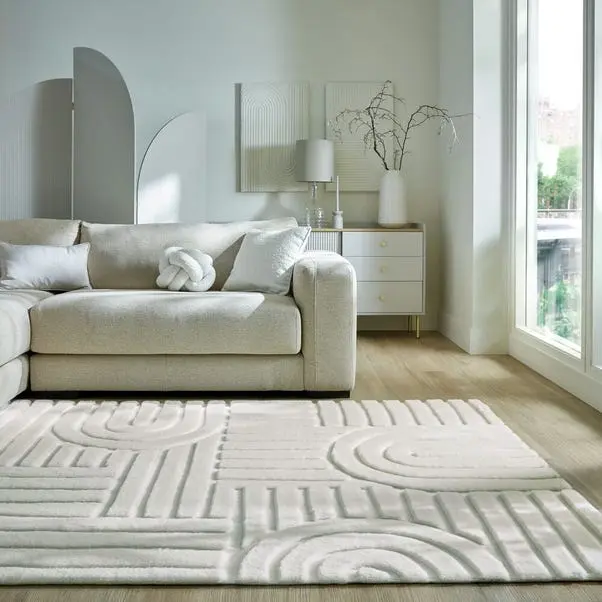 Supersoft Lush Geometric Faux Fur Arch Rug - Image 11