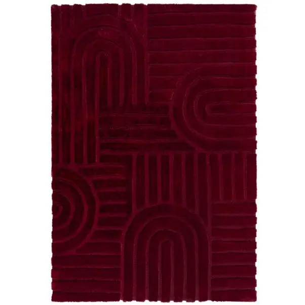 Supersoft Lush Geometric Faux Fur Arch Rug - Image 20
