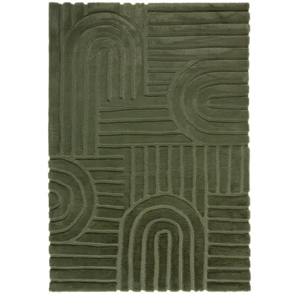 Supersoft Lush Geometric Faux Fur Arch Rug - Image 25