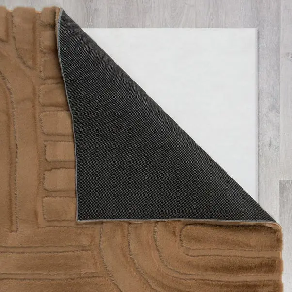 Supersoft Lush Geometric Faux Fur Arch Rug - Image 8