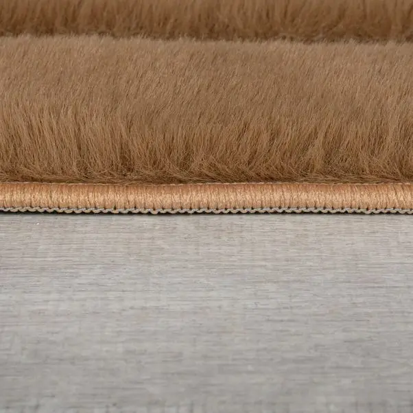 Supersoft Lush Geometric Faux Fur Arch Rug - Image 9