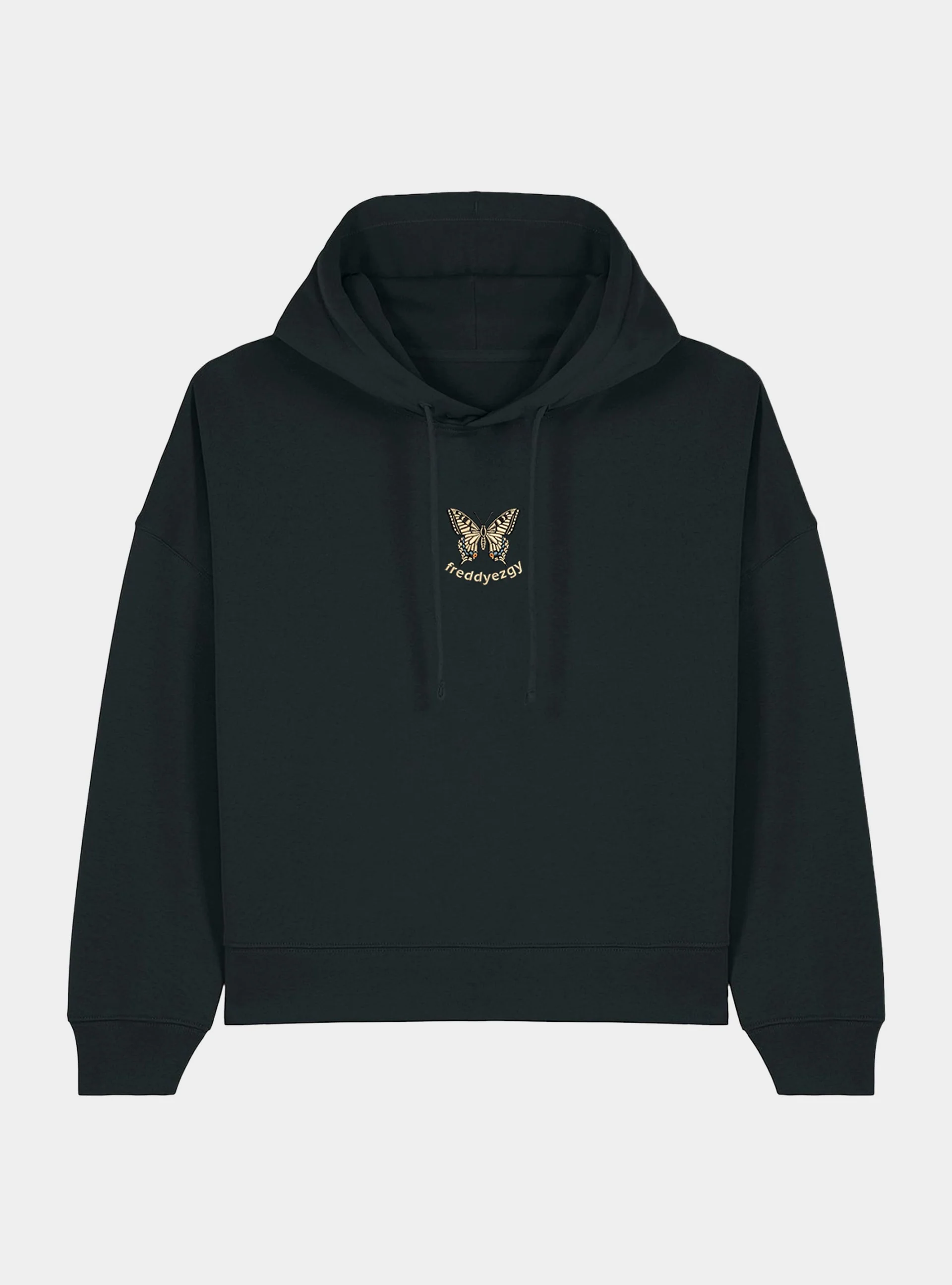 Swallowtail Butterfly Cropped Hoodie - Butterfly - Unisex Relaxed Fit