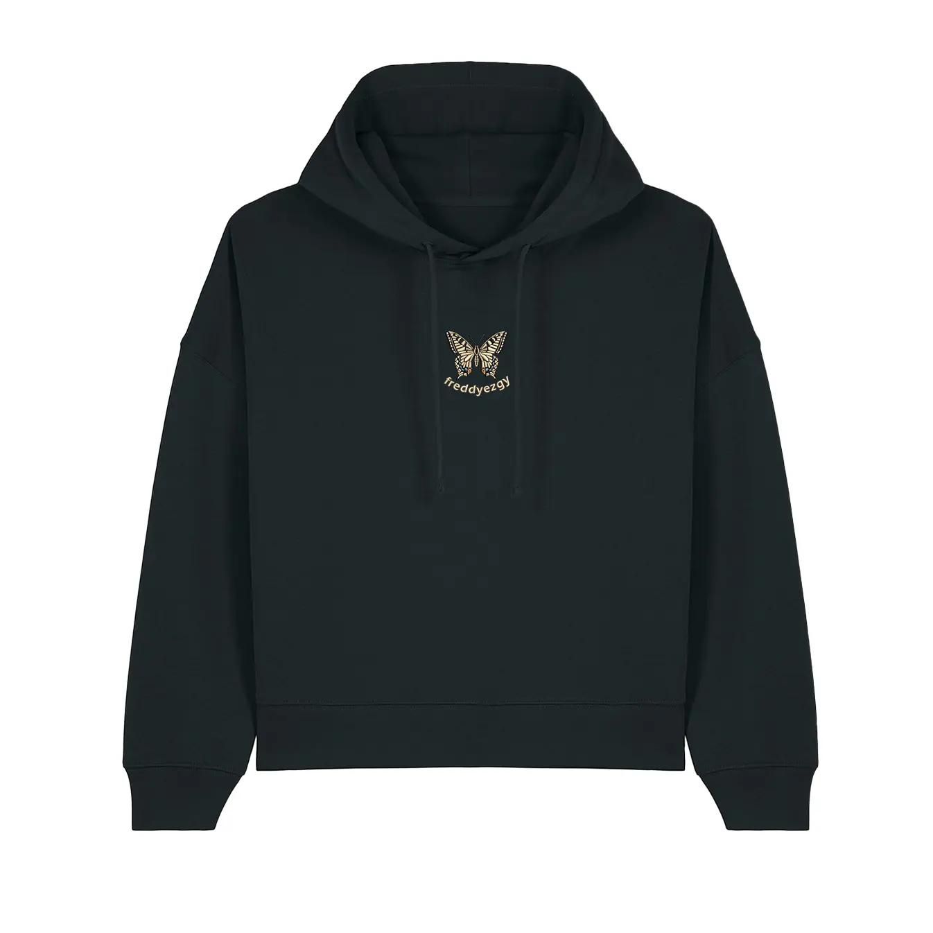 Swallowtail Butterfly Cropped Hoodie - Butterfly - Unisex Relaxed Fit - Image 4