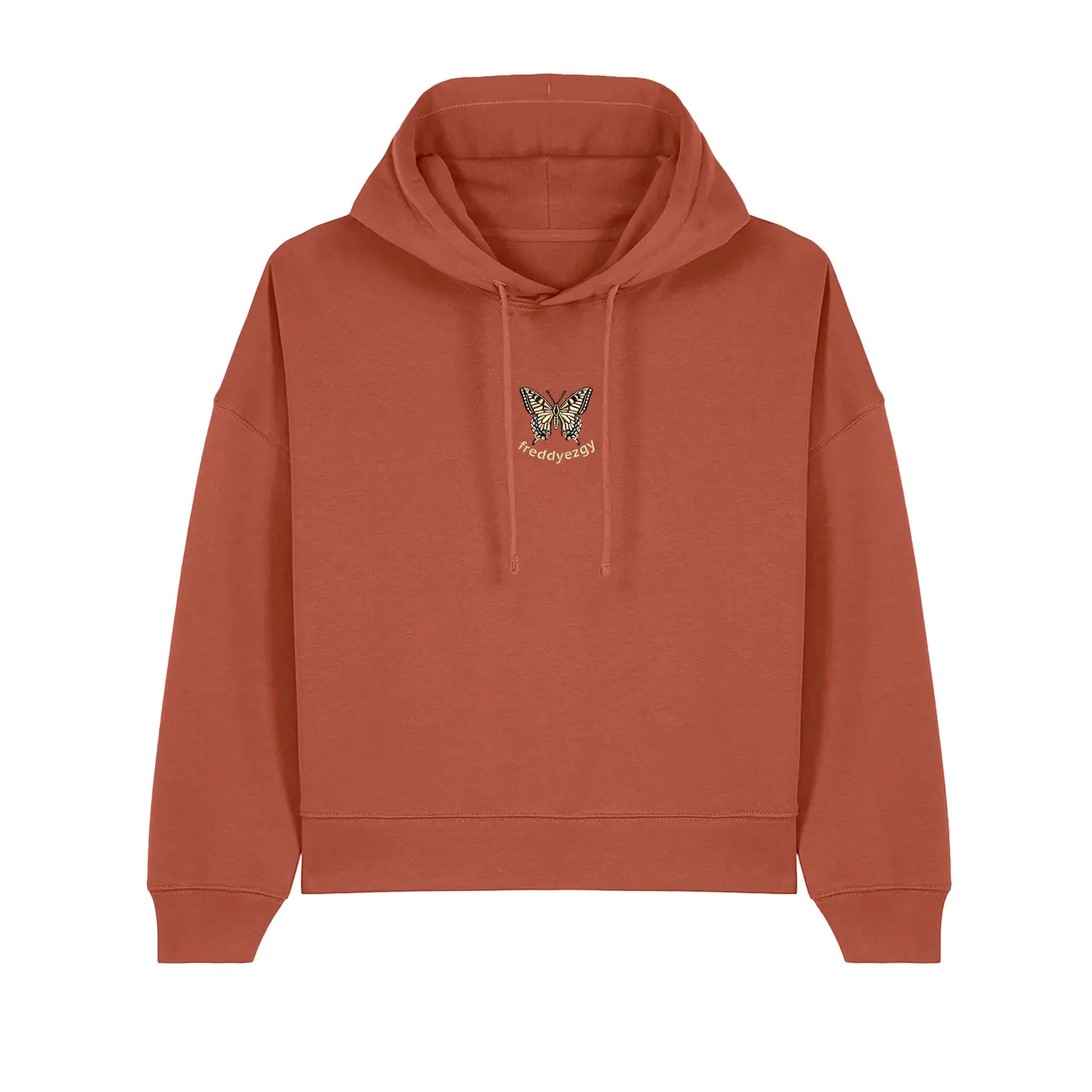 Swallowtail Butterfly Cropped Hoodie - Butterfly - Unisex Relaxed Fit - Image 5