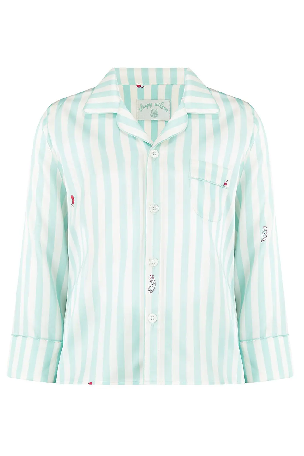 Teddy Glacier Stripe Boys Silk Pyjama Set - Image 6