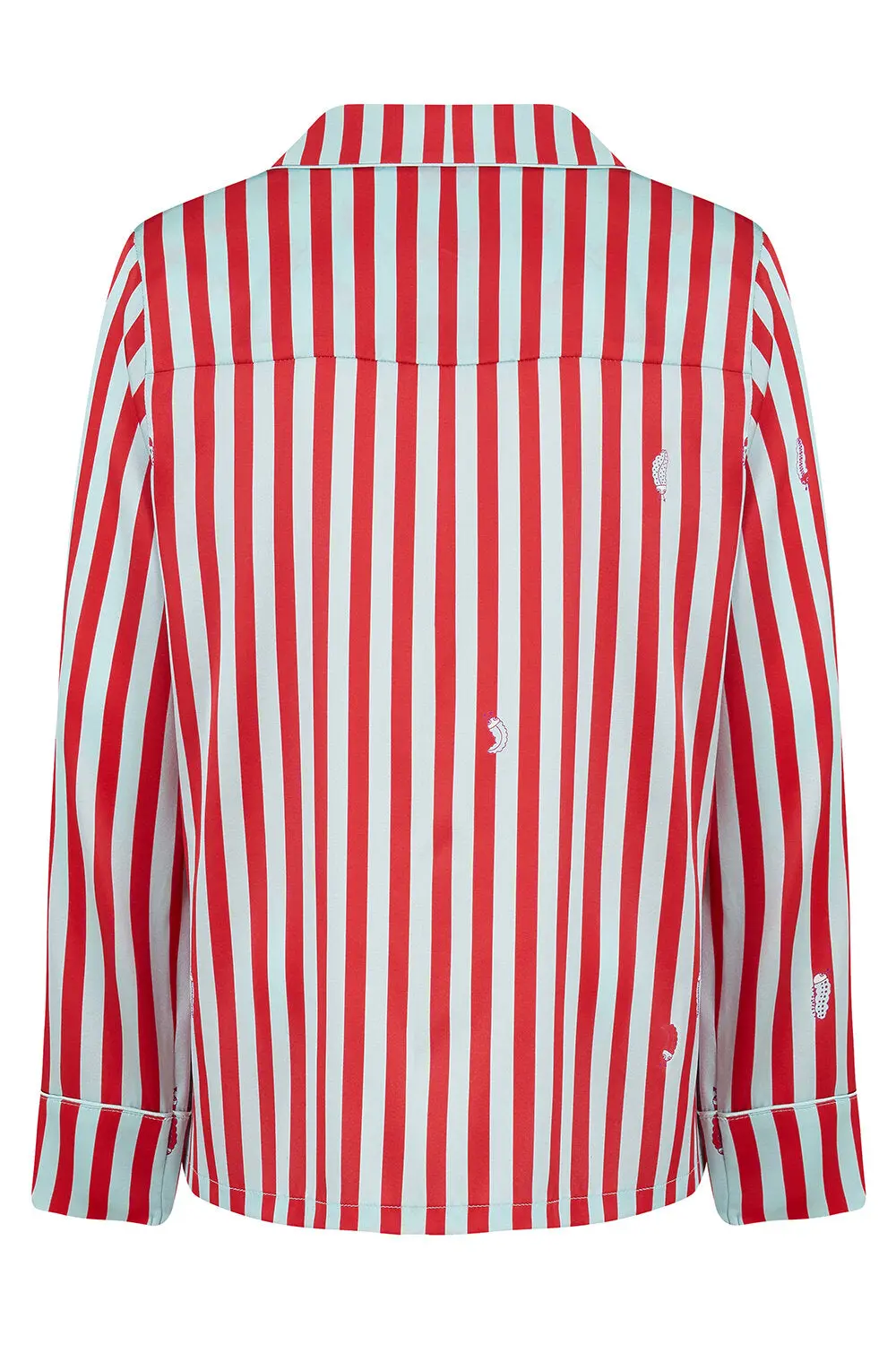 Teddy Ladybird Stripe Boys Silk Pyjama Set - Image 8