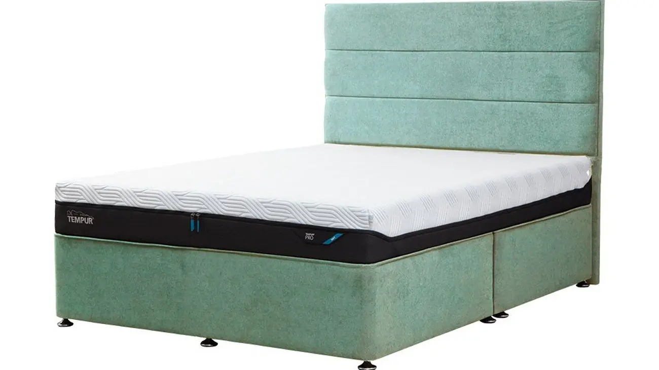 Venice Jade Tempur Buckingham Divan No Drawers