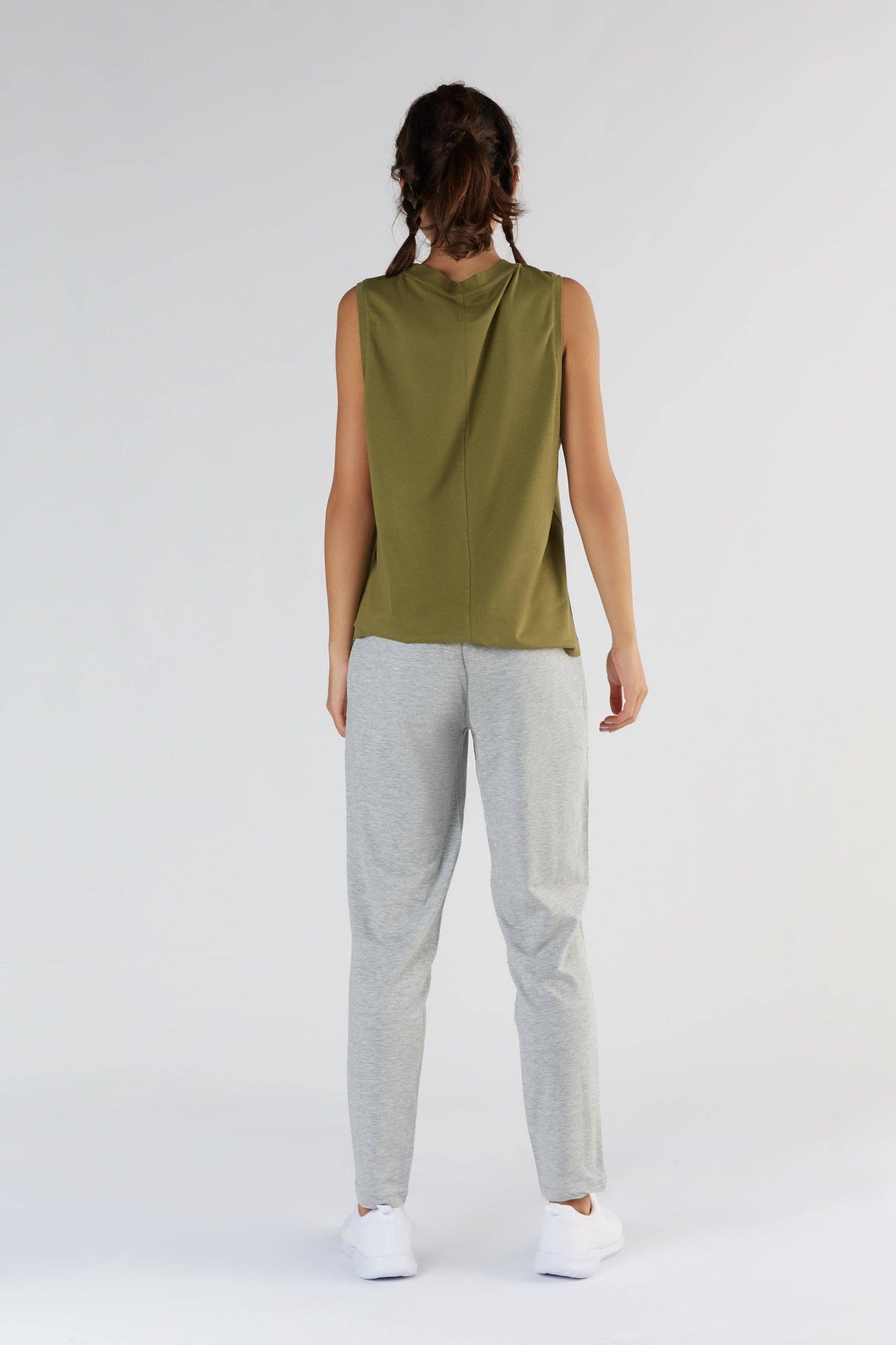 Tencel High-Neck Active Vest Top: Womens - Image 12