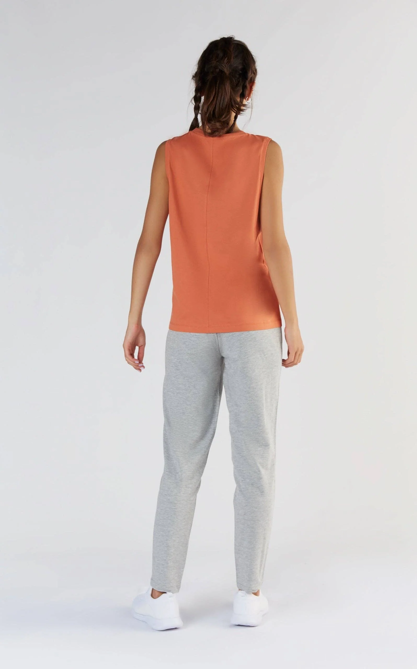Tencel High-Neck Active Vest Top: Womens - Image 16