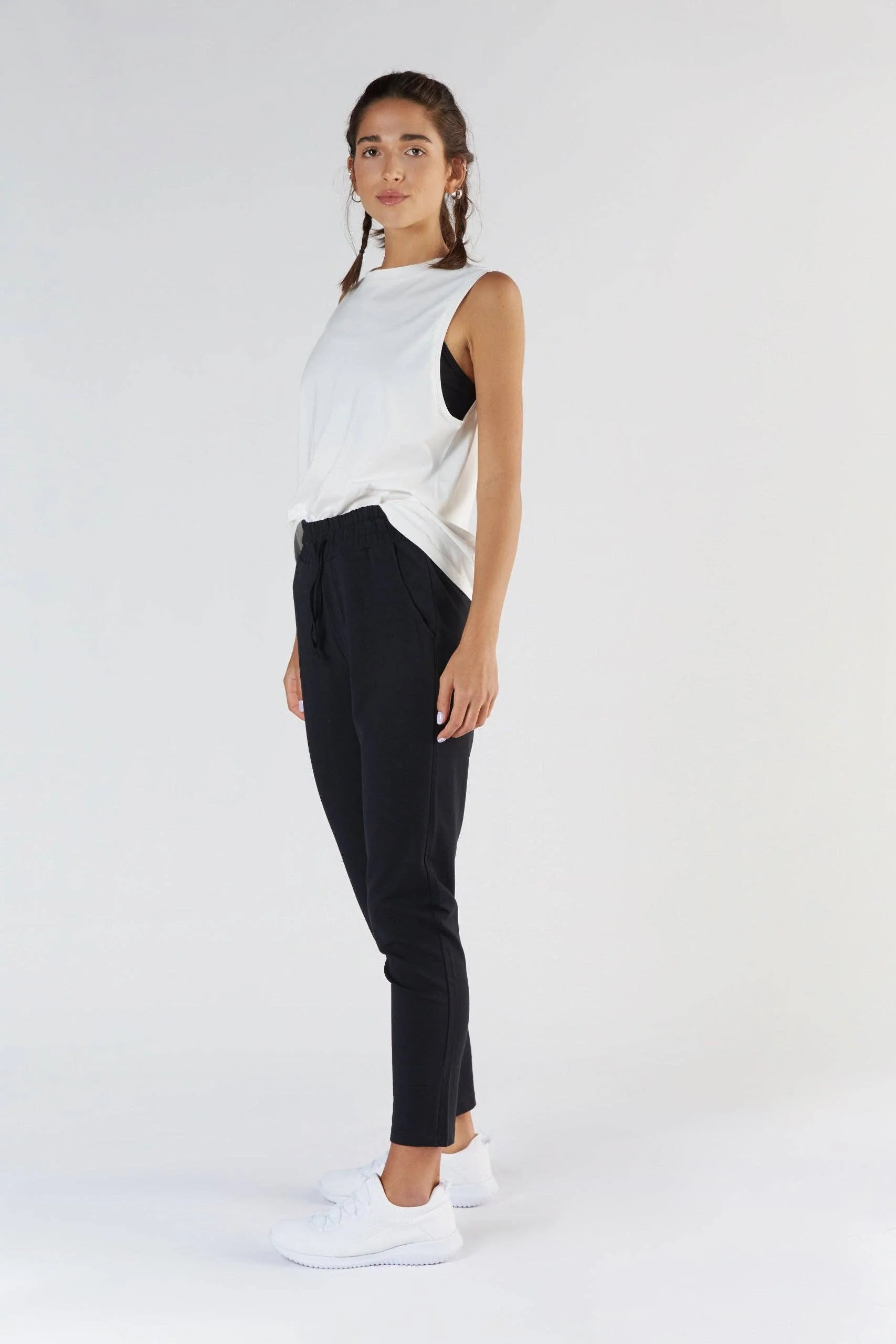 Tencel High-Neck Active Vest Top: Womens - Image 4