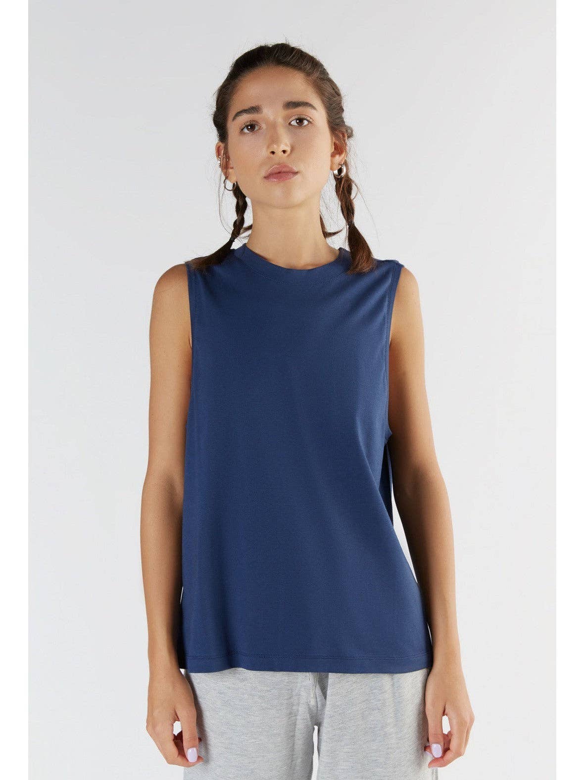 Tencel High-Neck Active Vest Top: Womens - Image 5