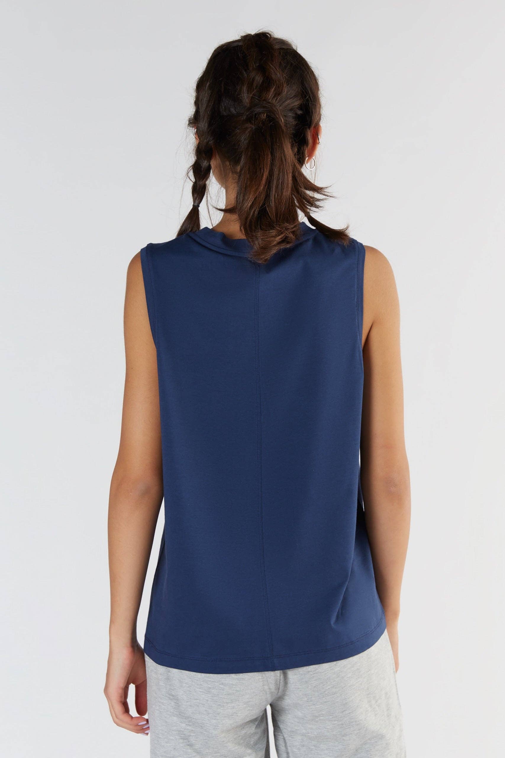 Tencel High-Neck Active Vest Top: Womens - Image 6