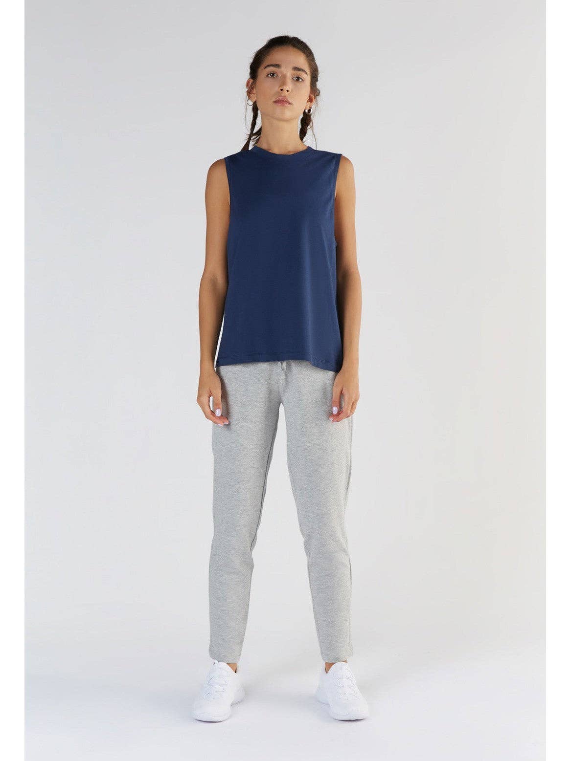 Tencel High-Neck Active Vest Top: Womens - Image 8