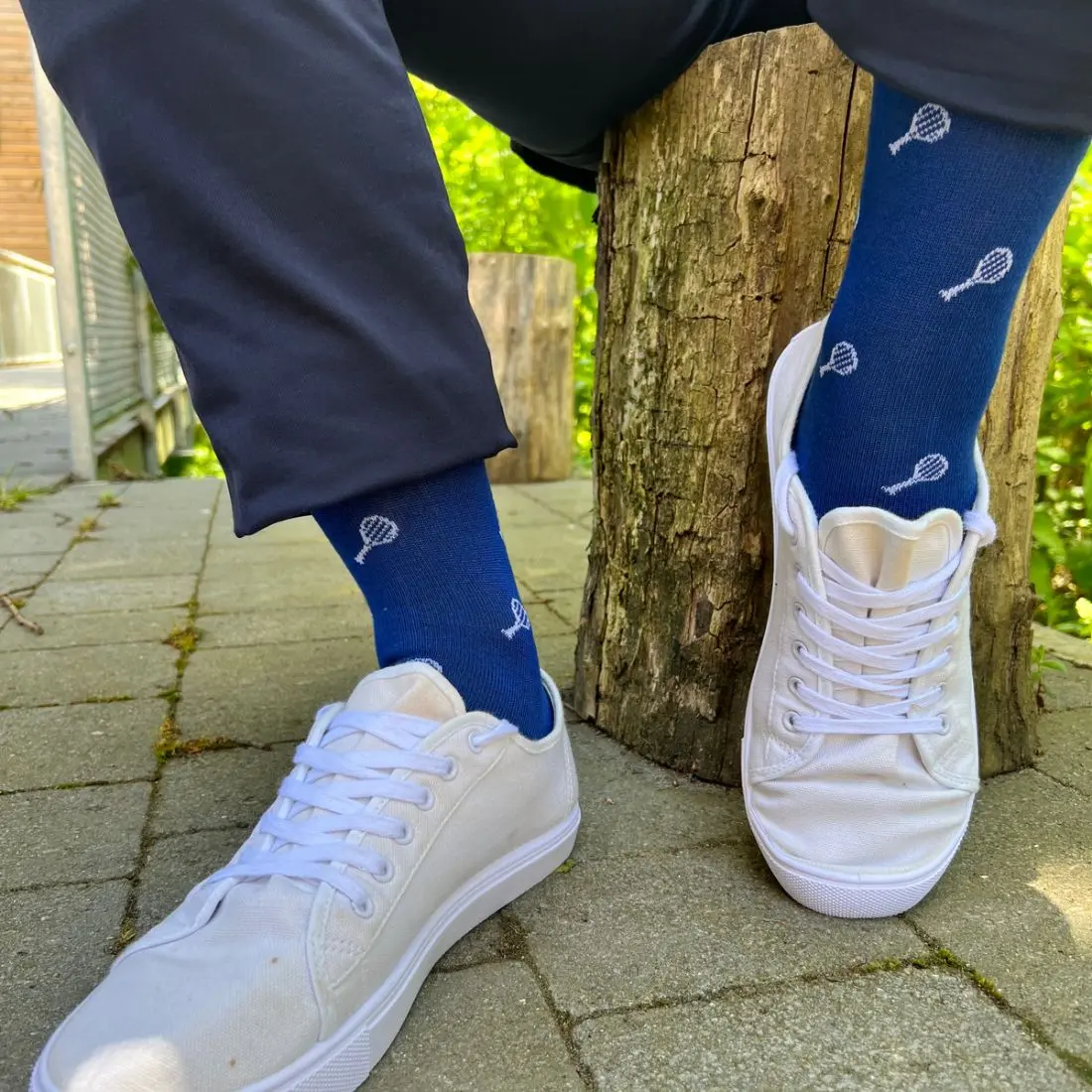 Tennis Racquet Bamboo Socks - Image 2