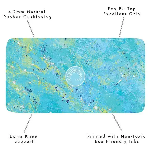 Thalassa Blue Yoga Pad - Image 6