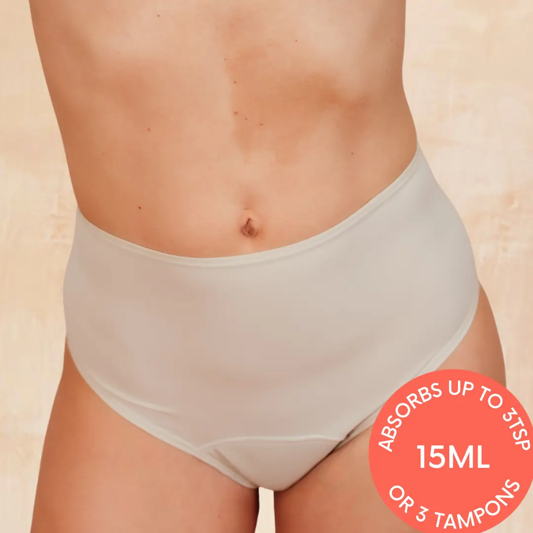 The Coni Cream High Waisted Period Kickers - Image 4