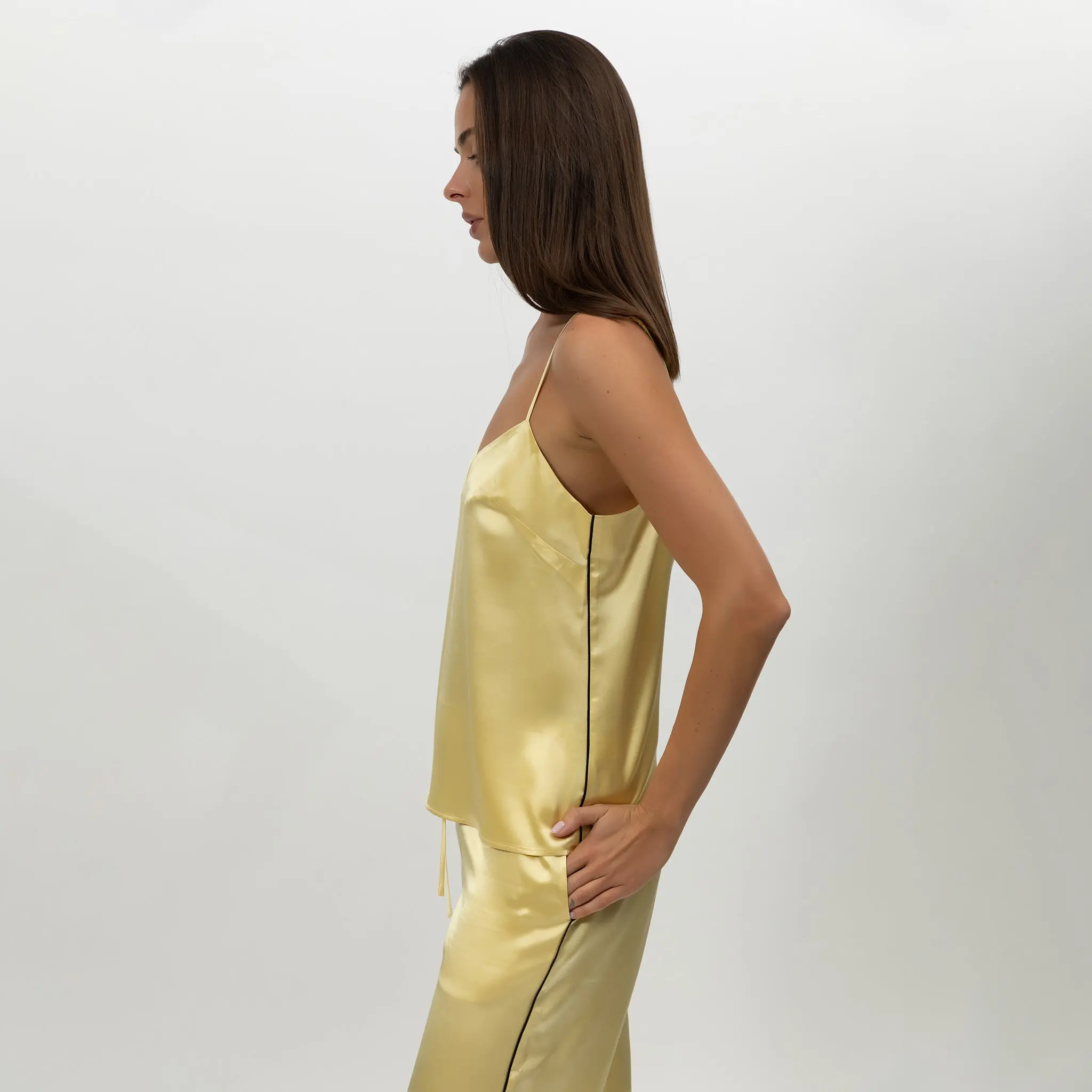 The Lady Silk Camisole Panna Cotta - Image 4