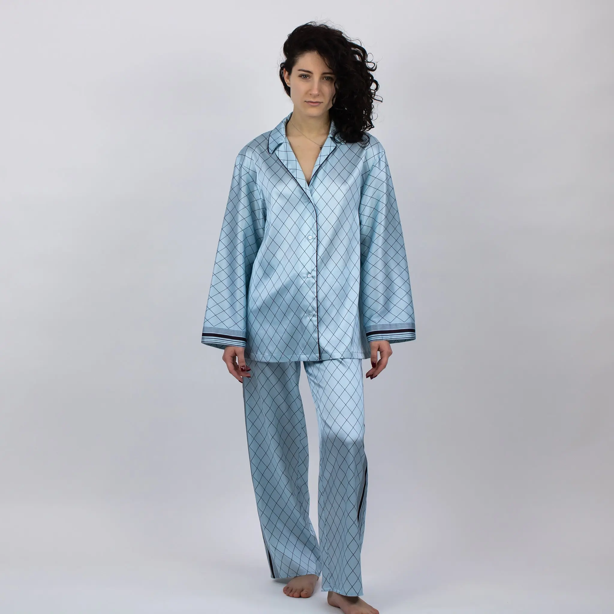The Lady Women's Silk Pyjama Shirt - Image 2