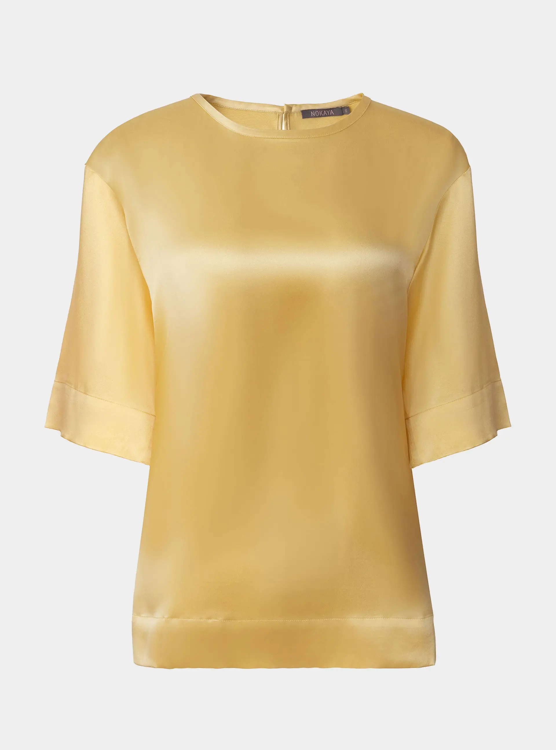 The Lady Silk T-Shirt Panna Cotta