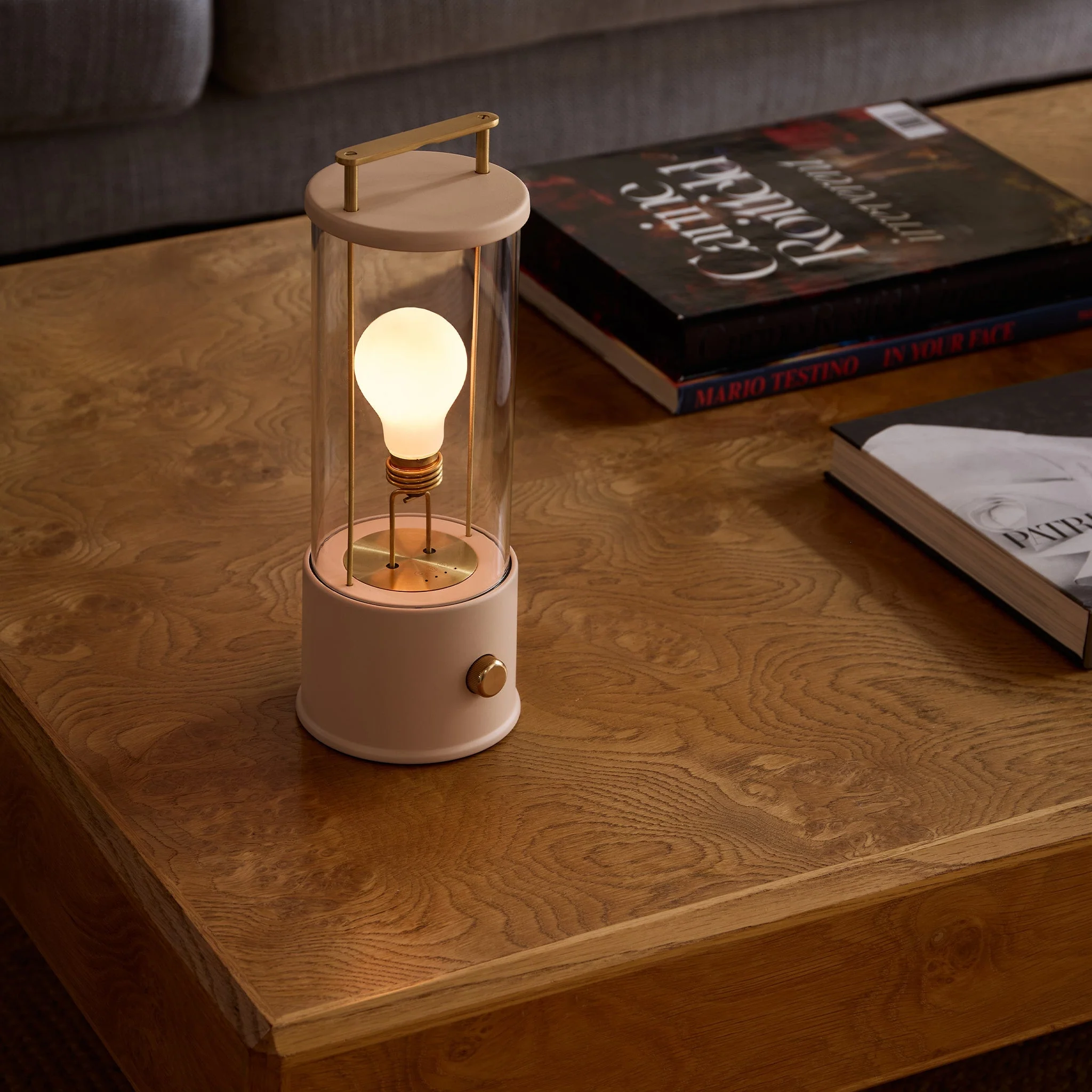 The Muse Portable Lamp in Setting Plaster Pink - Image 6