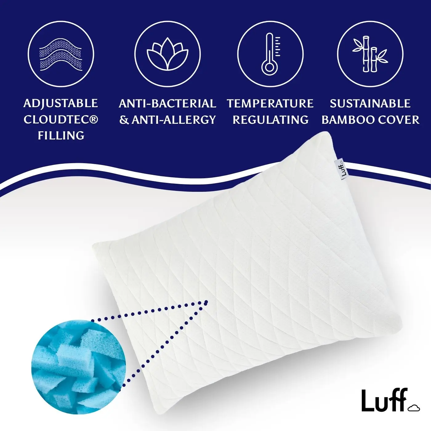 The Prestige Adjustable Bamboo Pillow - Image 9