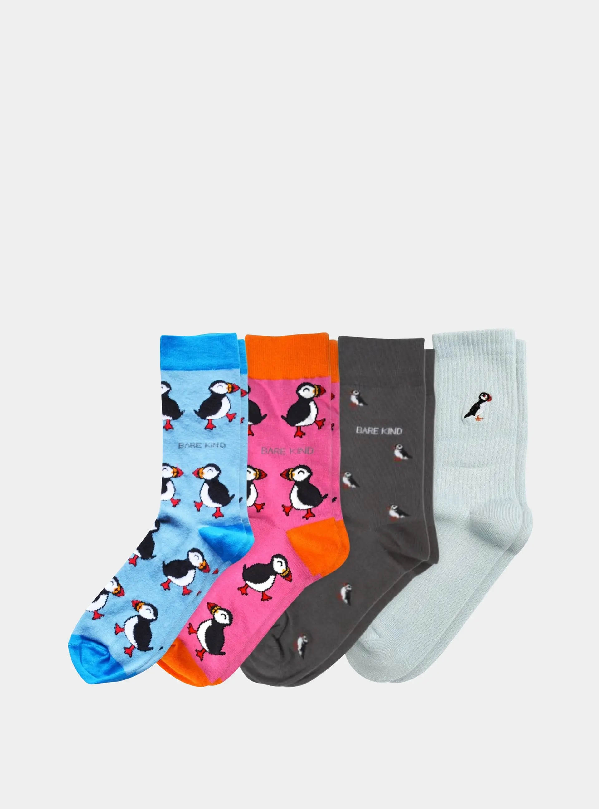 The Puffin 4 Pack Bamboo Sock Set