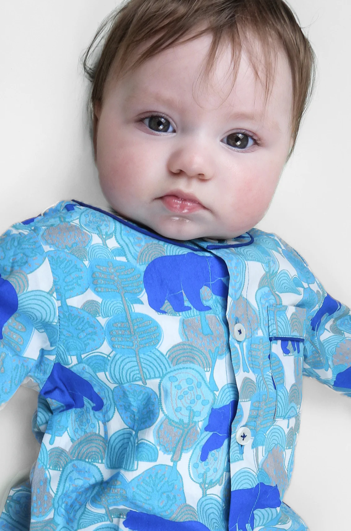 the wandering bear- organic cotton baby pyjama set - Image 2