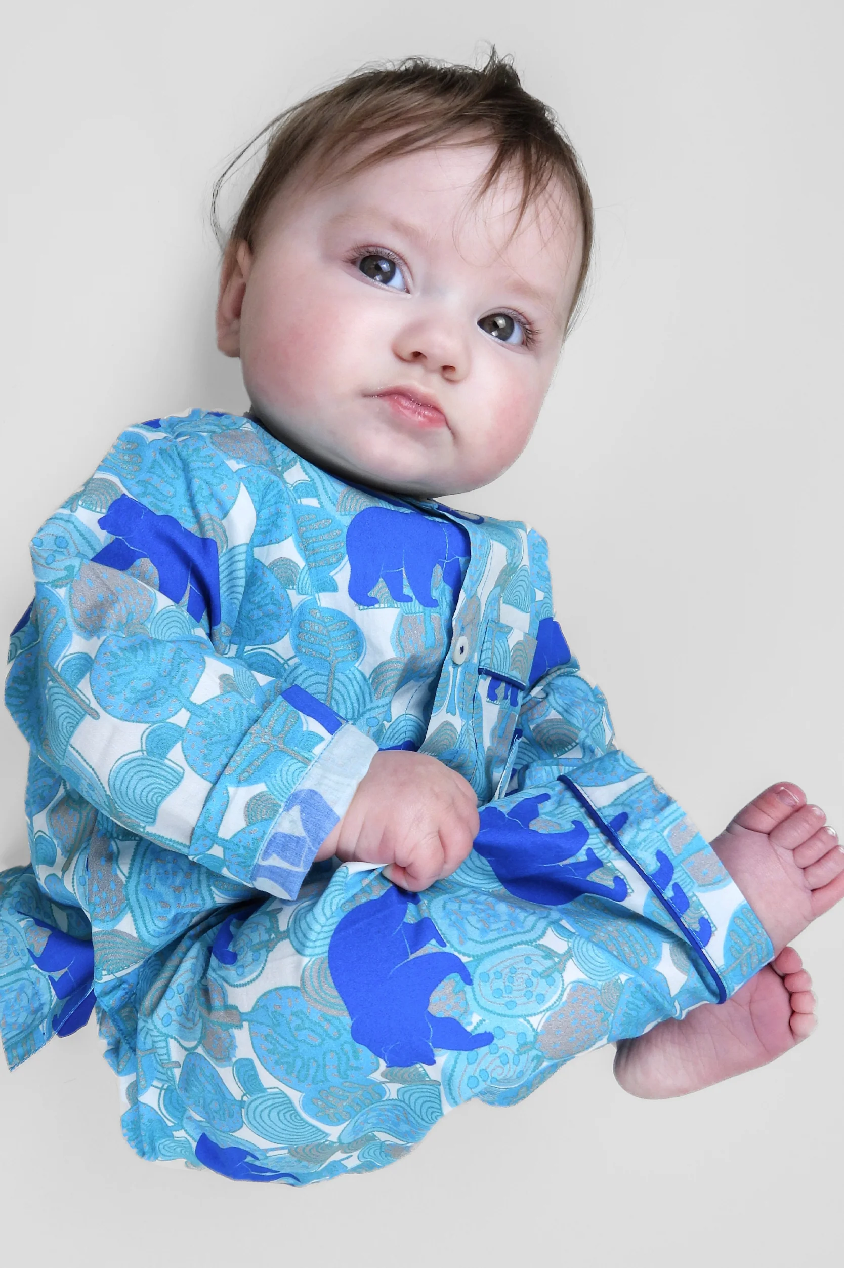 the wandering bear- organic cotton baby pyjama set - Image 3