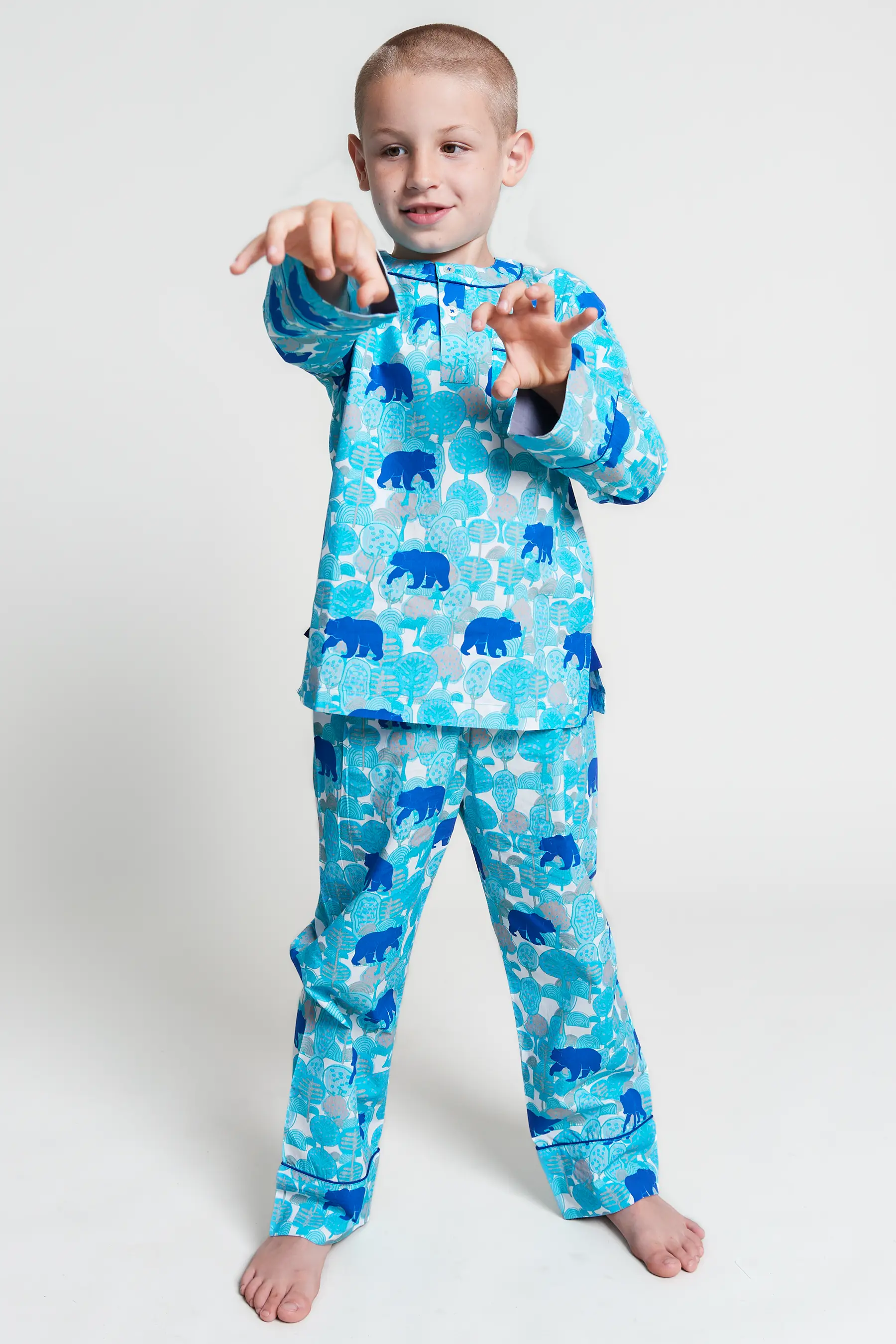the wandering bear Kids Organic Cotton Pyjama Trouser Set