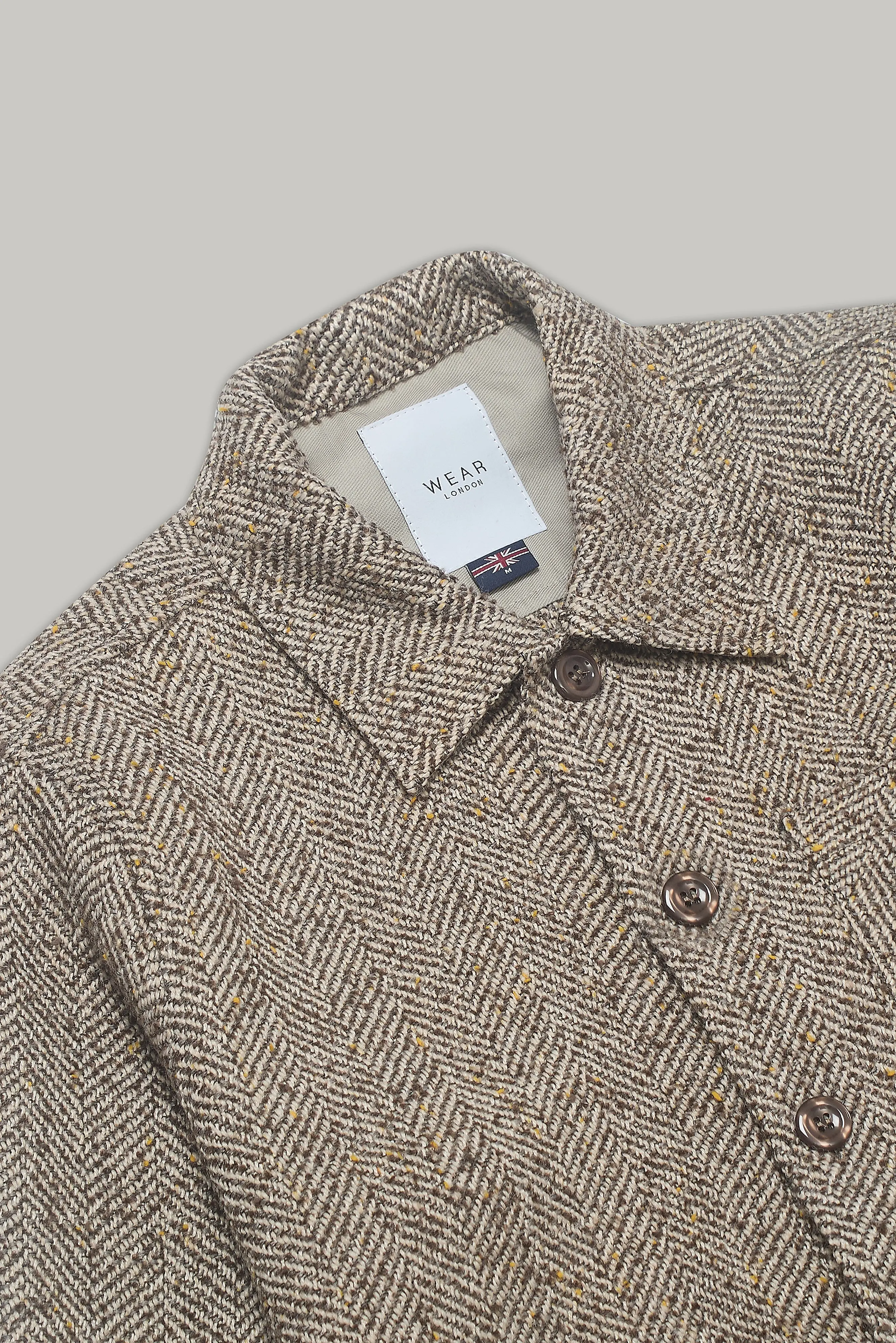 Theydon Overshirt - Orlon Taupe - Image 3