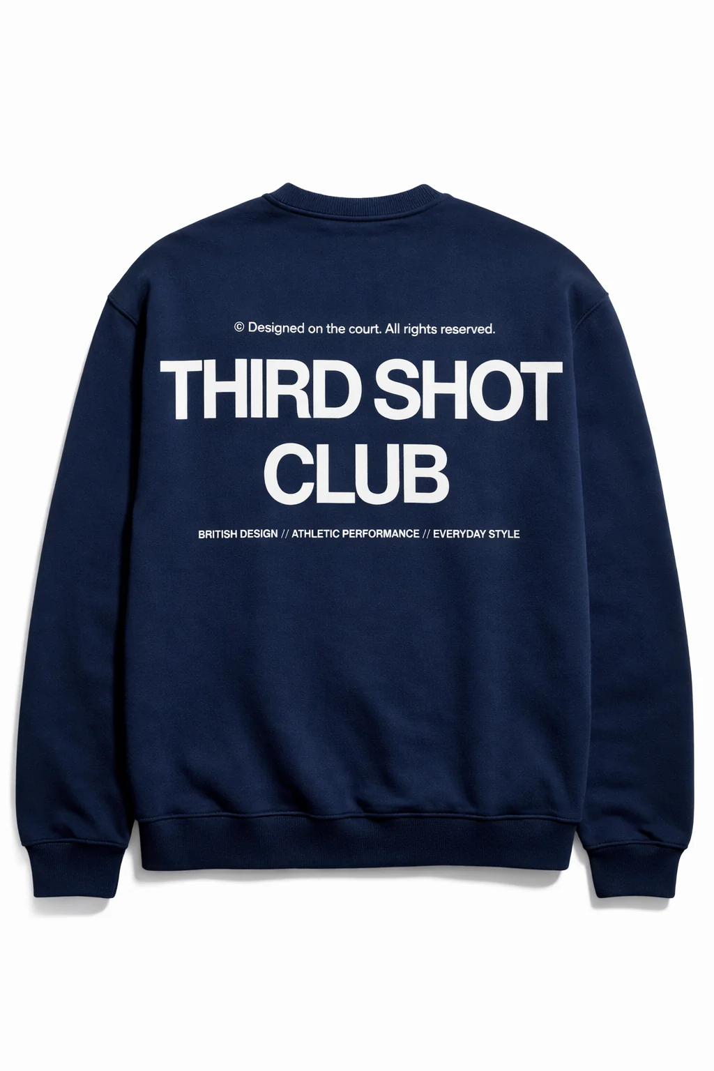 Third Shot Club Oversized Crew - Navy
