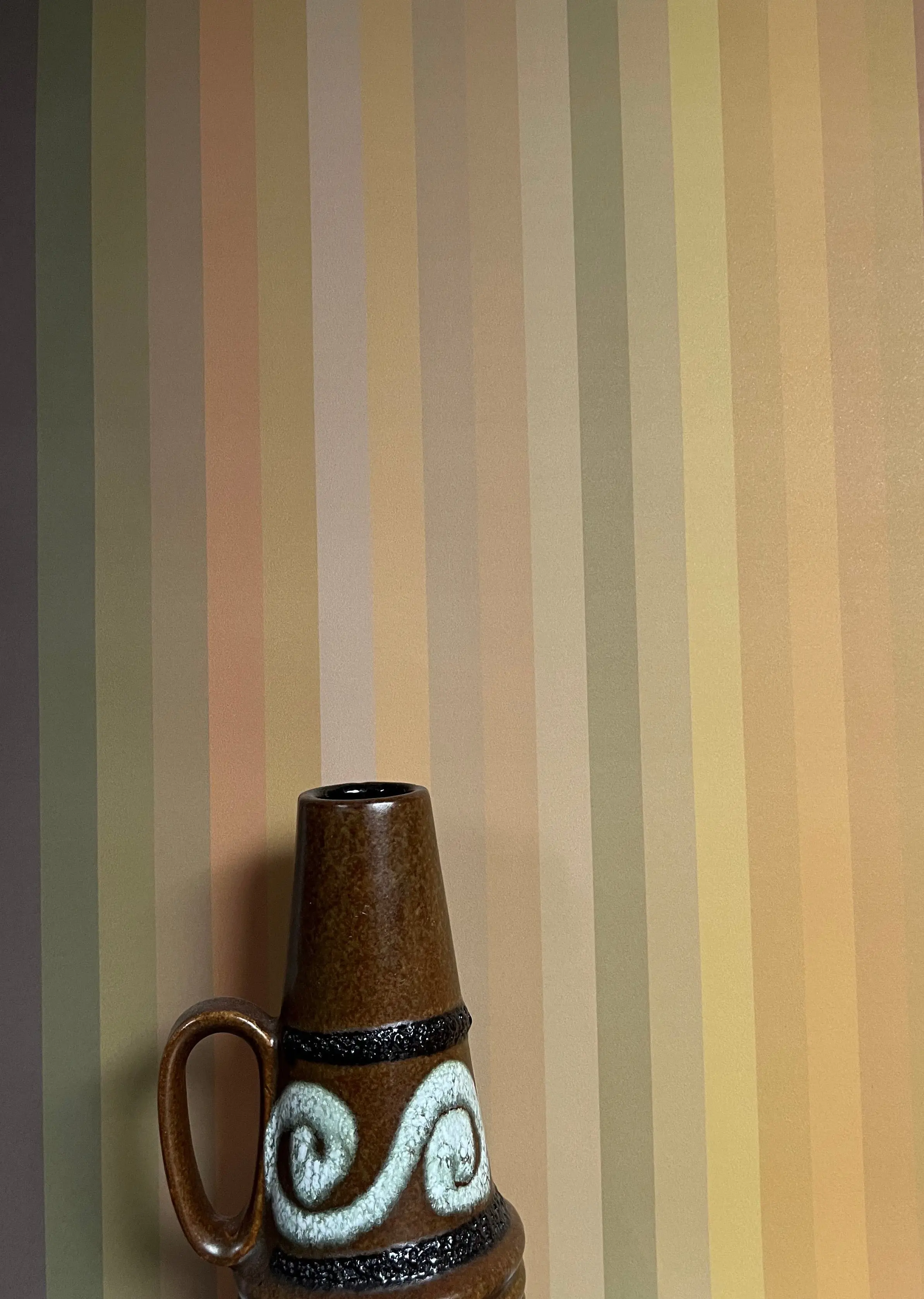 Tonal Stripe Wallpaper - Ochre - Image 4