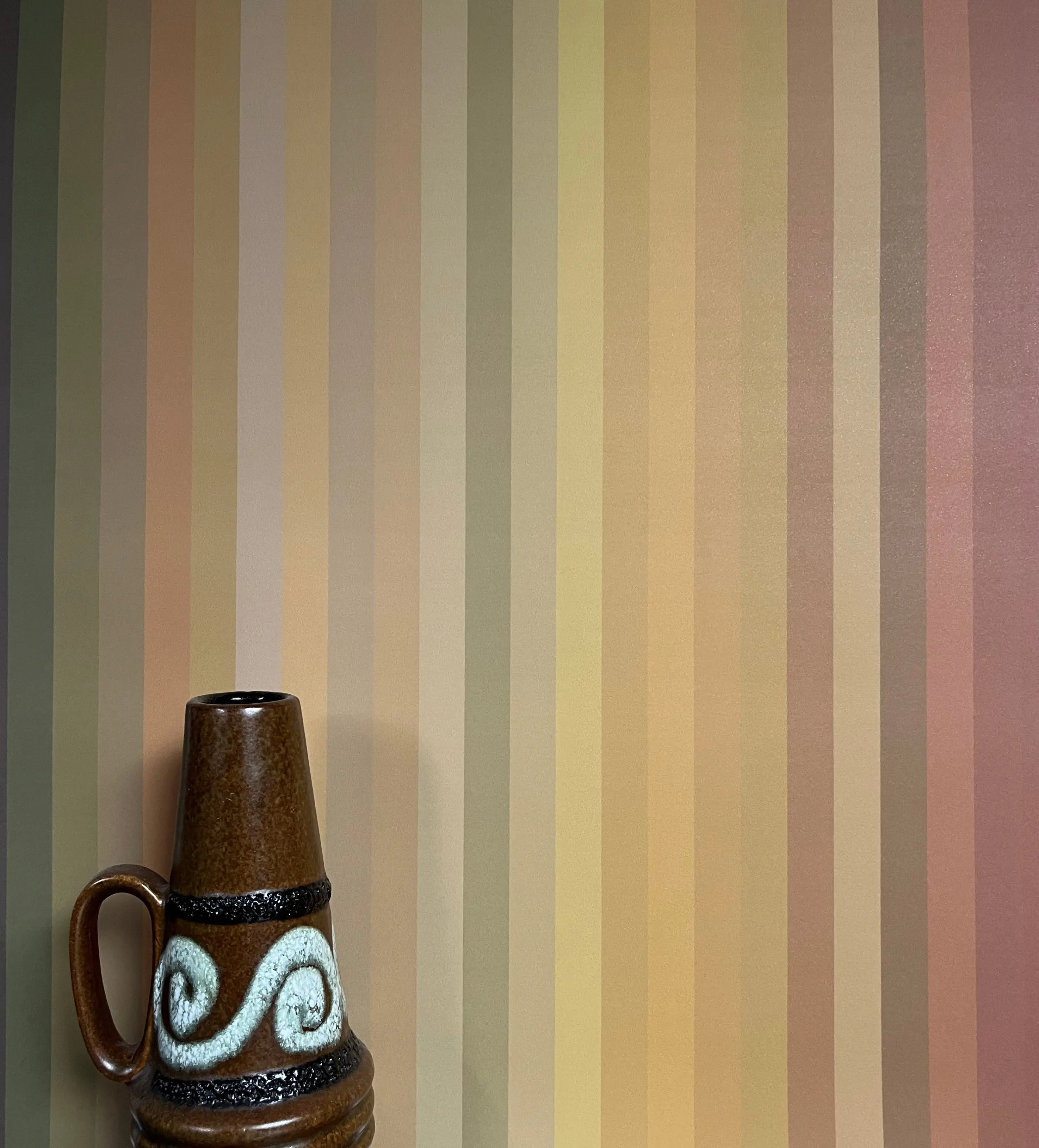 Tonal Stripe Wallpaper - Ochre - Image 8