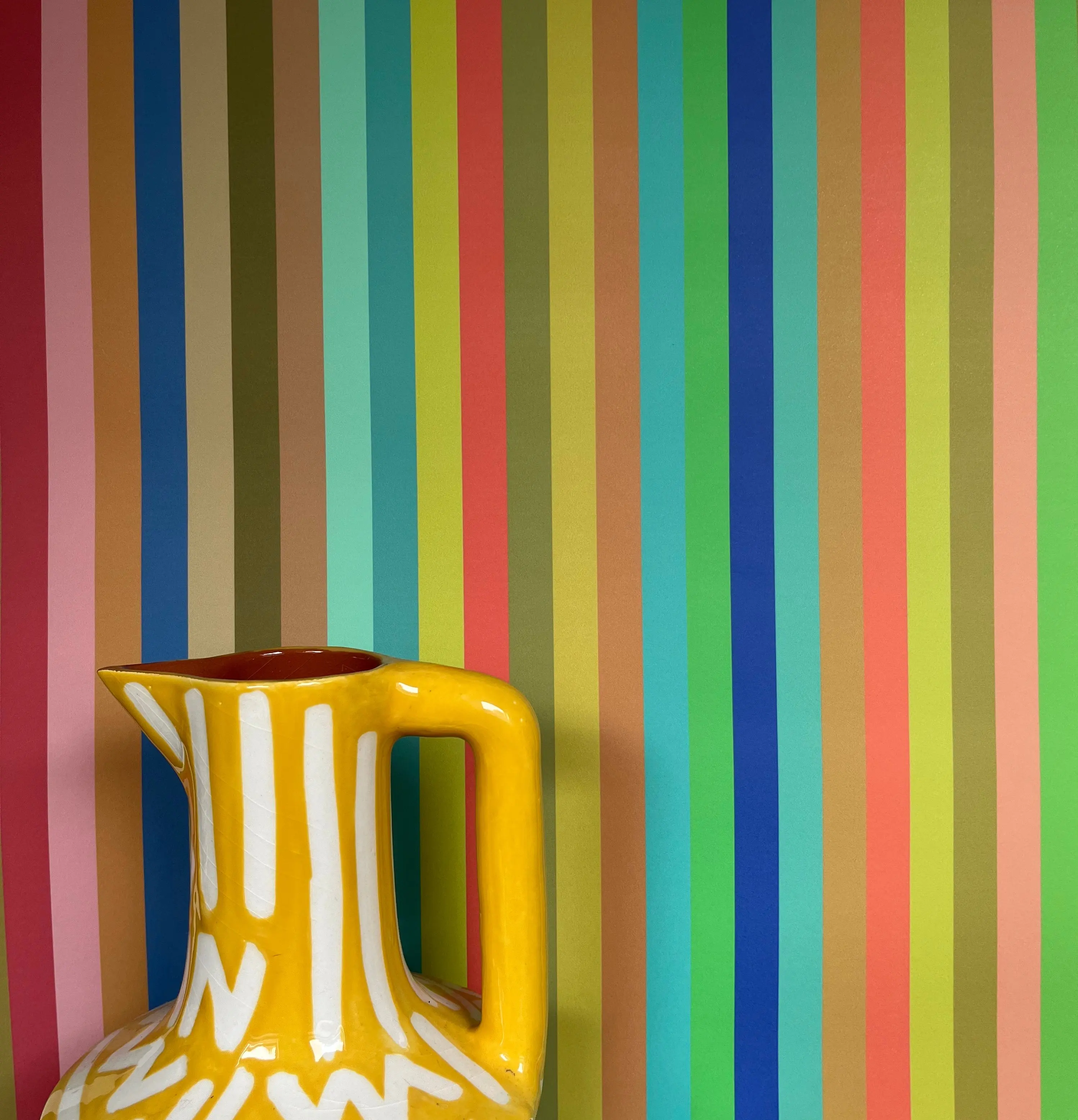 Tonal Stripe Wallpaper - Pool - Image 5
