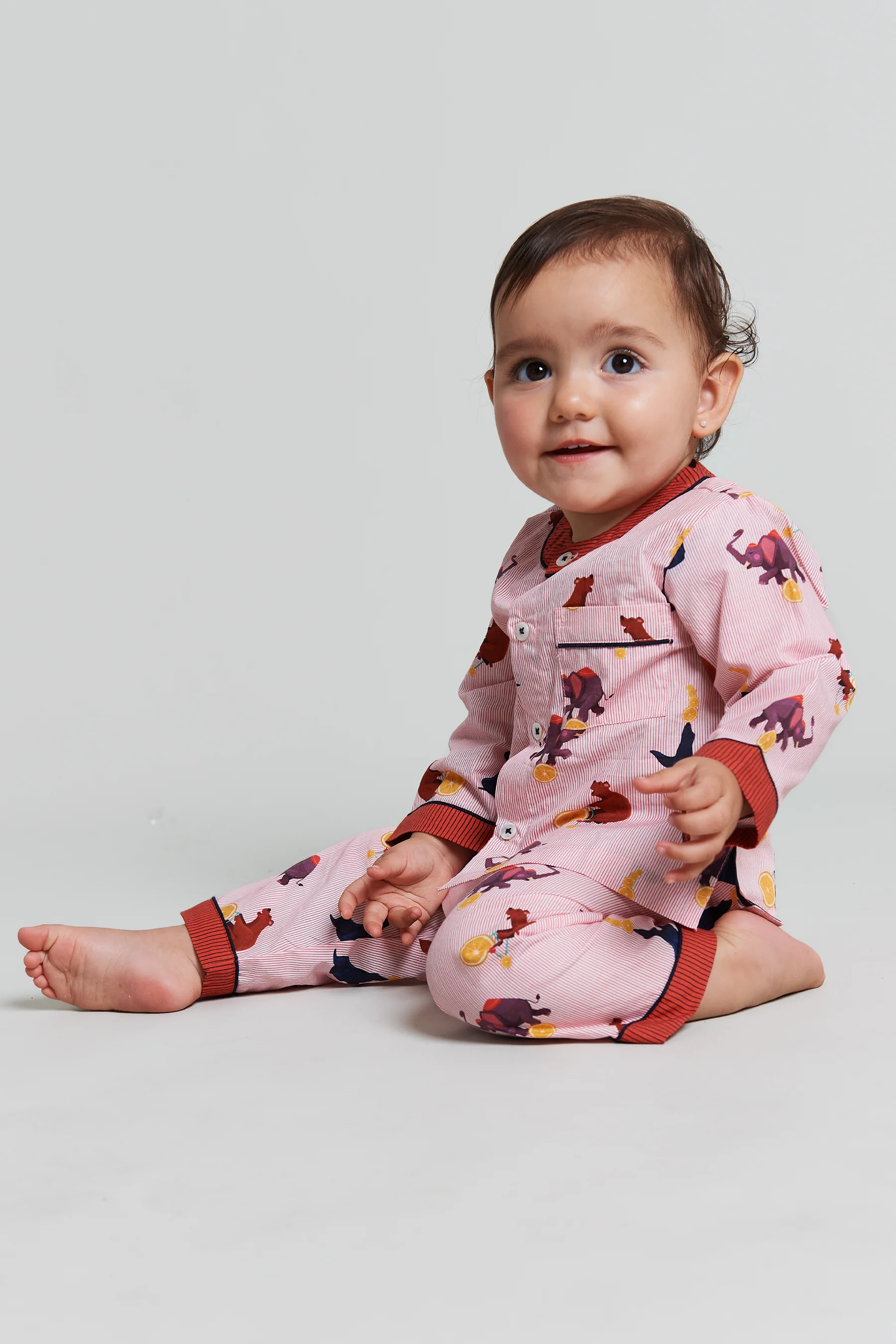 topsy turvy circus - organic cotton baby pyjama set - Image 3
