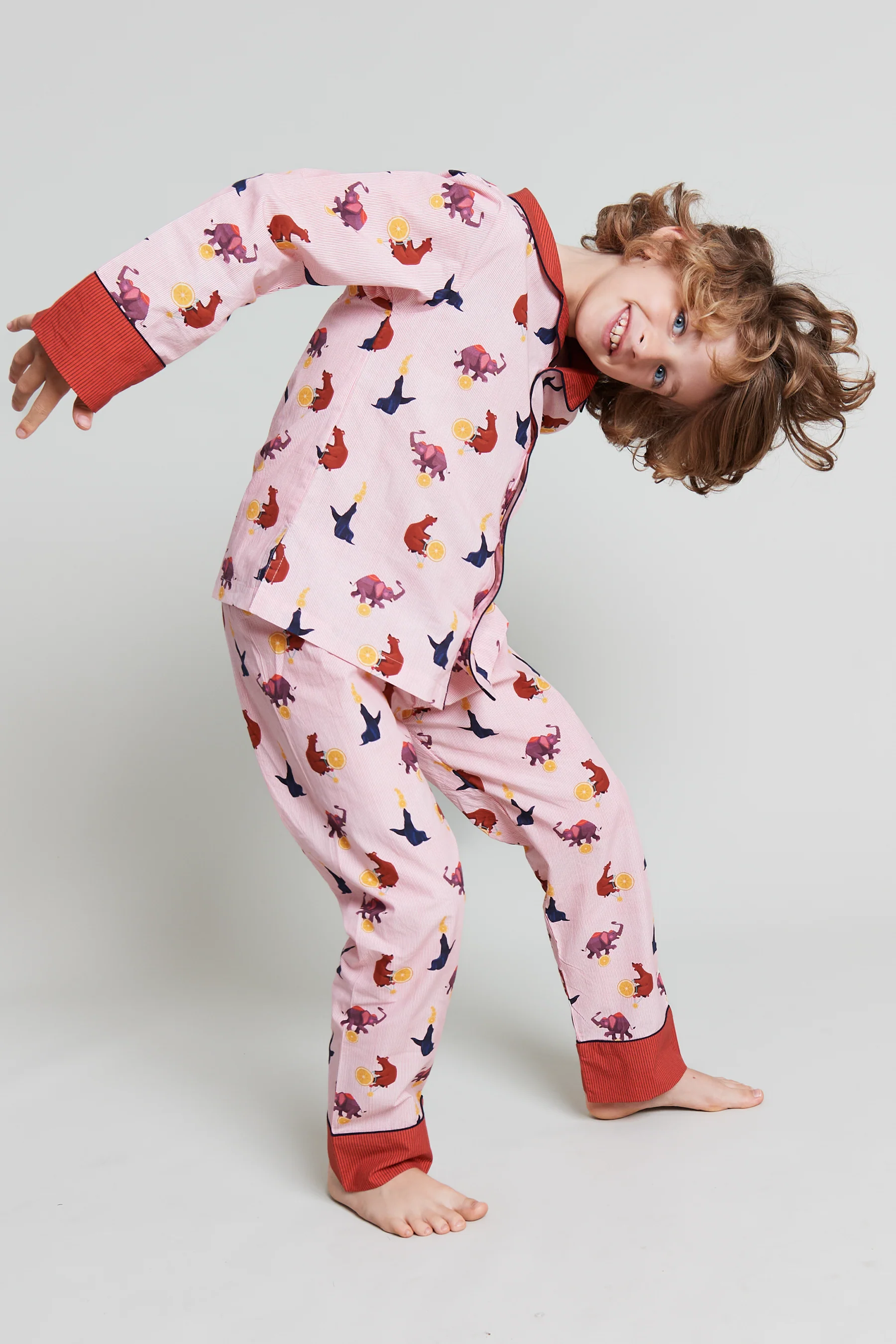 Topsy Turvy Circus Kids Organic Cotton Pyjama Trouser Set - Image 2