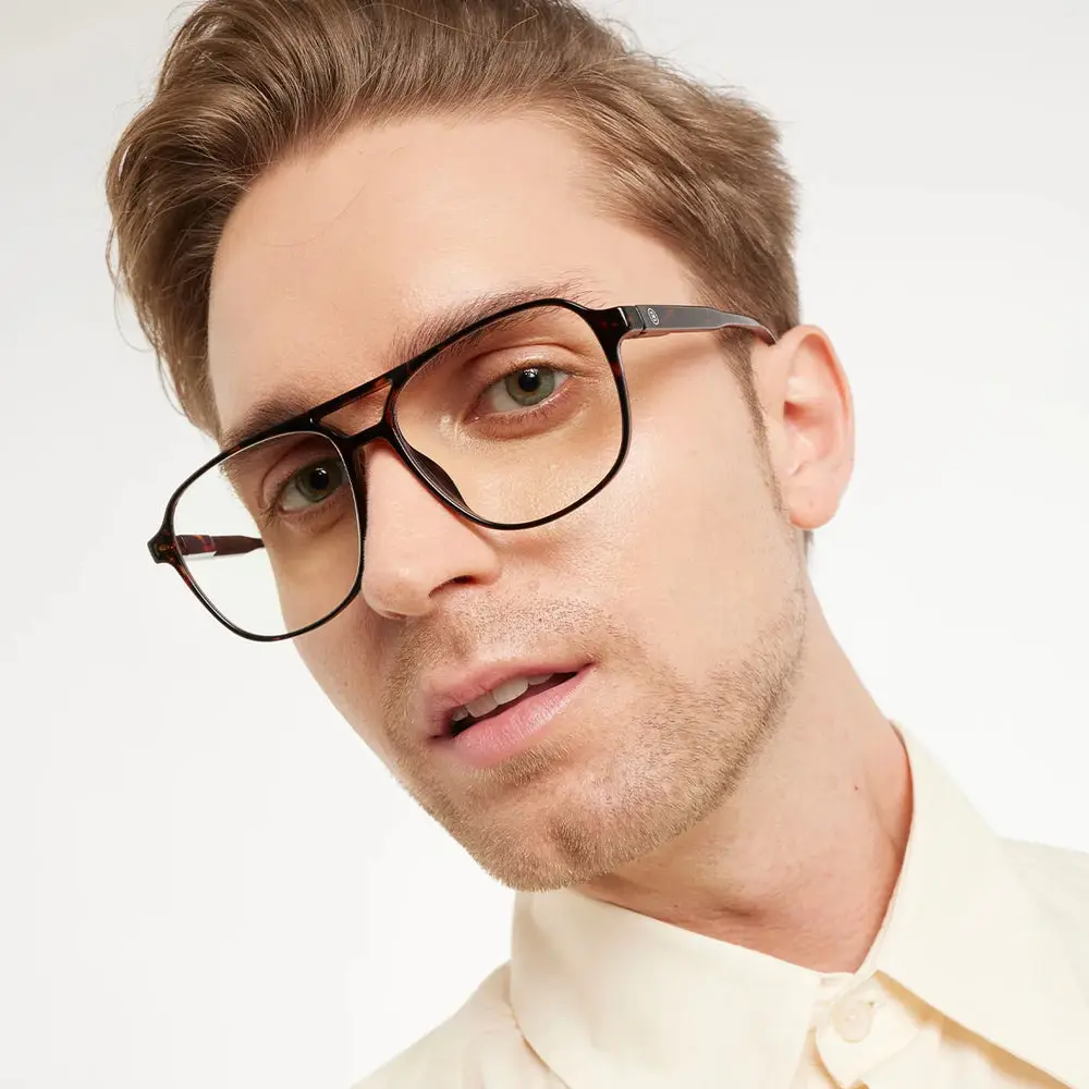 Tortoise Brad Glossy Glasses - Image 2